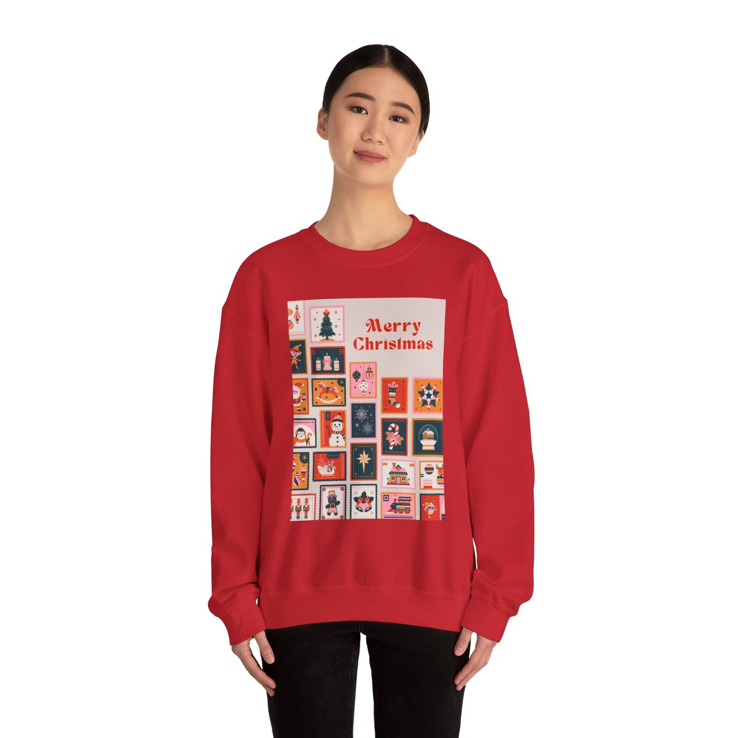 Merry Christmas Crewneck Sweatshirt, Festive Sweatshirt, Holiday Gift, Unisex Christmas Apparel, Cozy Winter Wear, Seasonal Fashion
