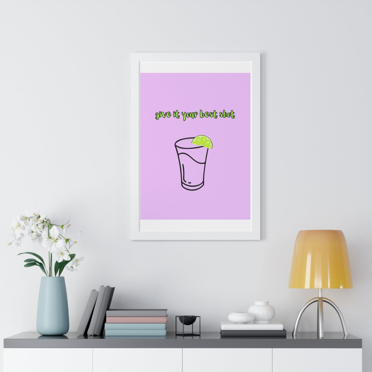 Framed Vertical Poster