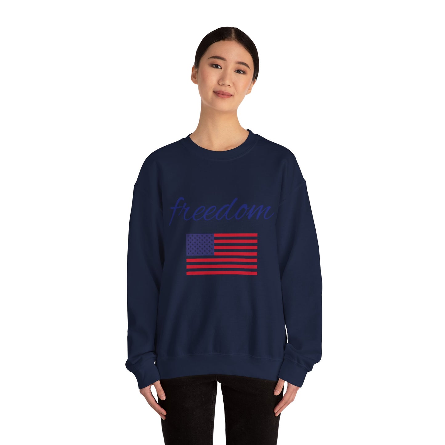 Freedom USA Flag Crewneck Sweatshirt