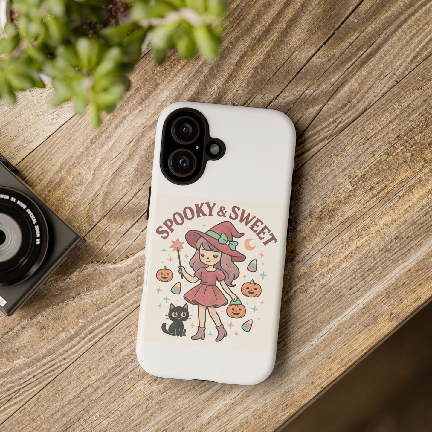 Cute Halloween Phone Case - Spooky & Sweet Design, Fall Accessories, Witchy Decor, Gifts for Her, Cute Phone Cover