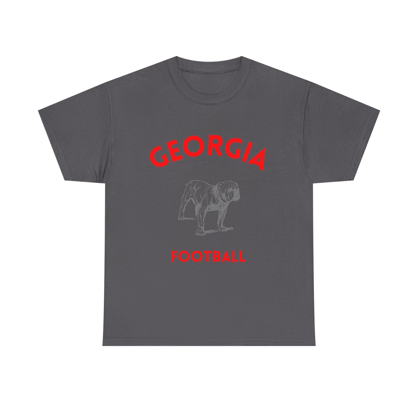 Georgia Football Unisex Heavy Cotton Tee, Casual Sports Tee, Football Game Shirt, Gift for Fans, Georgia Bulldogs Apparel