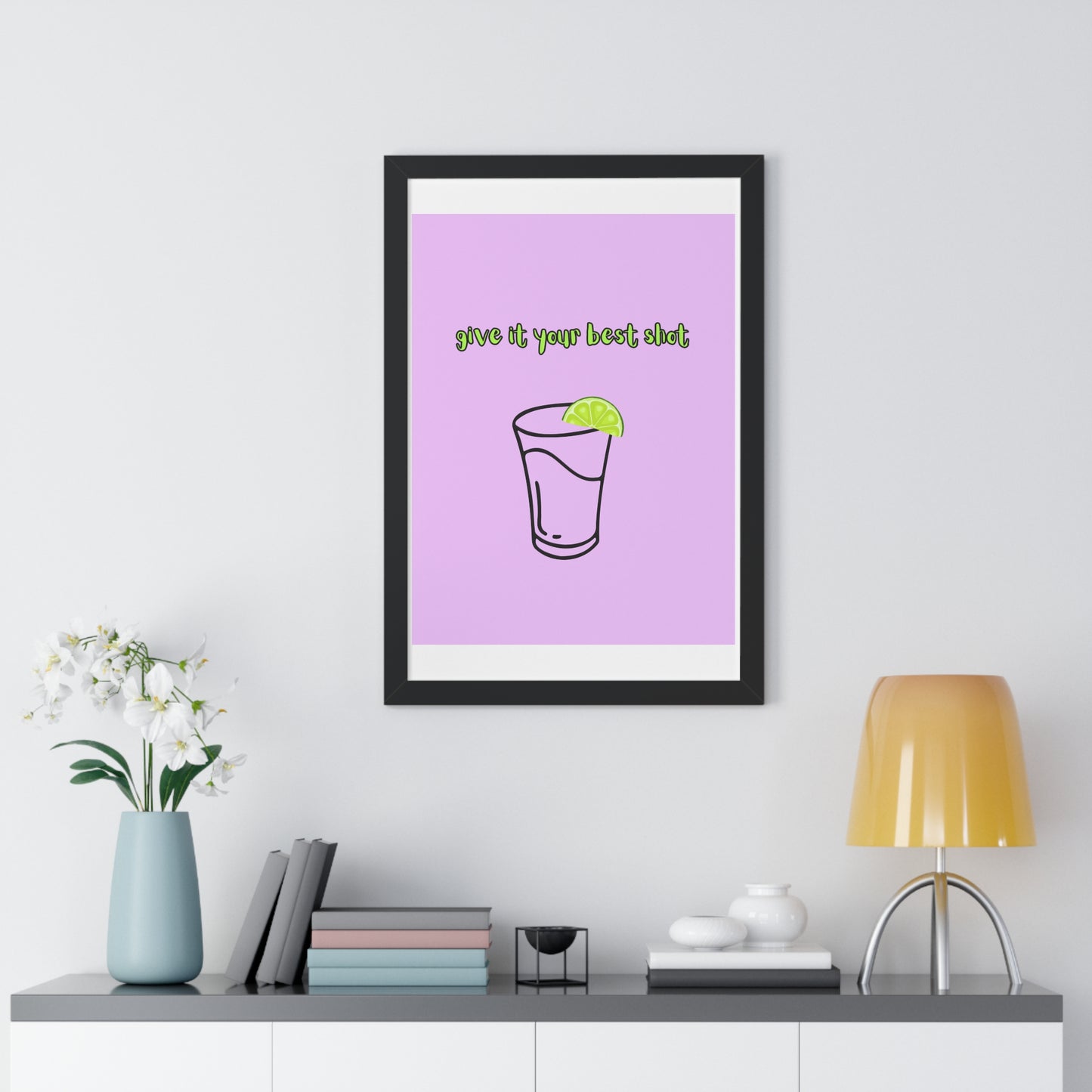 Framed Vertical Poster