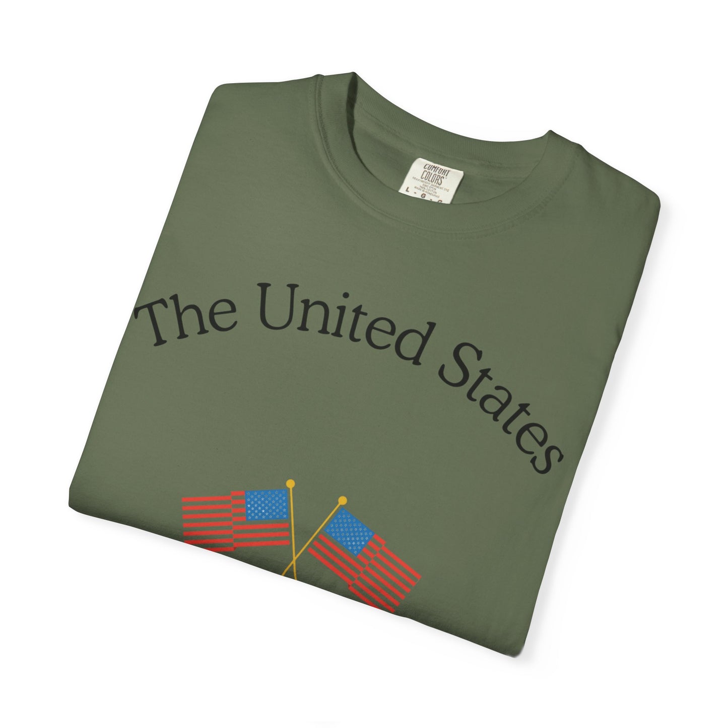 Patriotic Graphic Tee: The United States of America