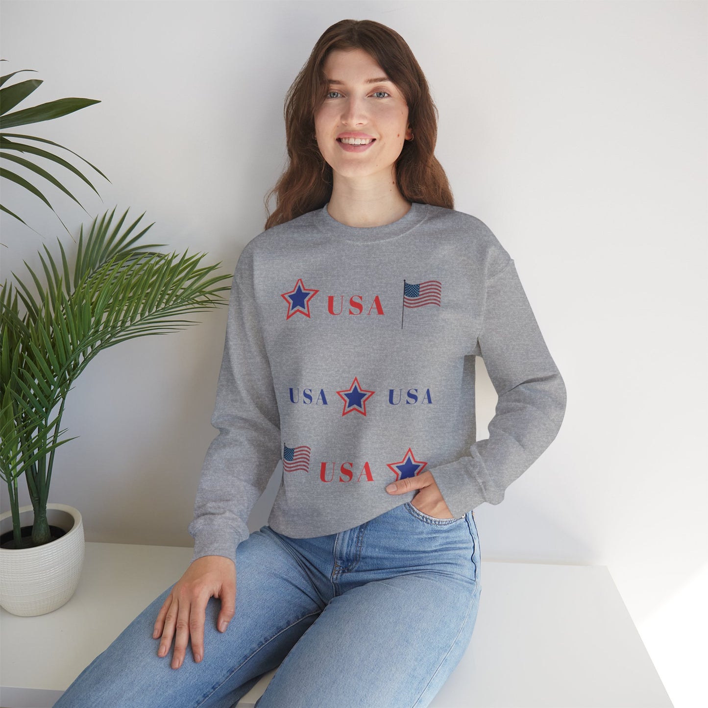 Patriotic USA Crewneck Sweatshirt
