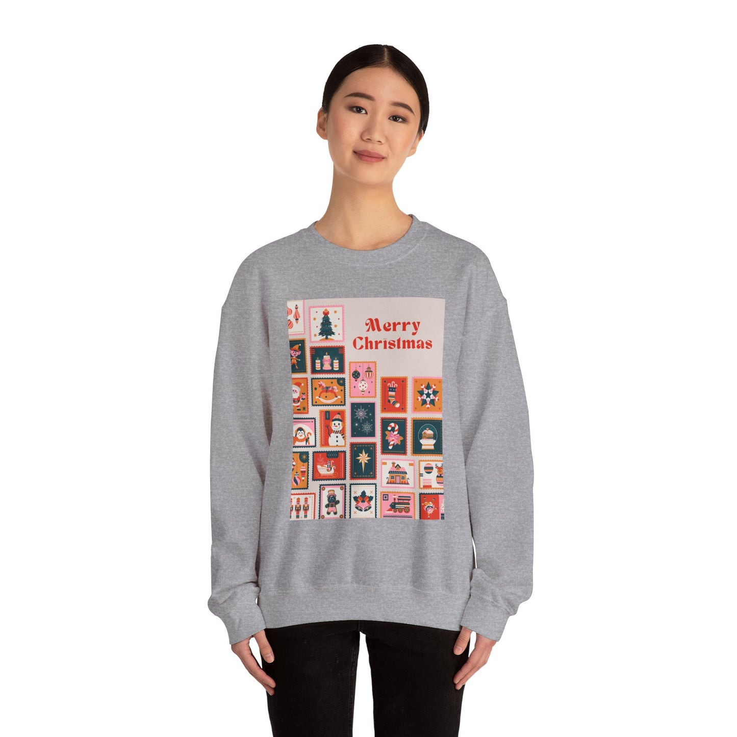 Merry Christmas Crewneck Sweatshirt, Festive Sweatshirt, Holiday Gift, Unisex Christmas Apparel, Cozy Winter Wear, Seasonal Fashion