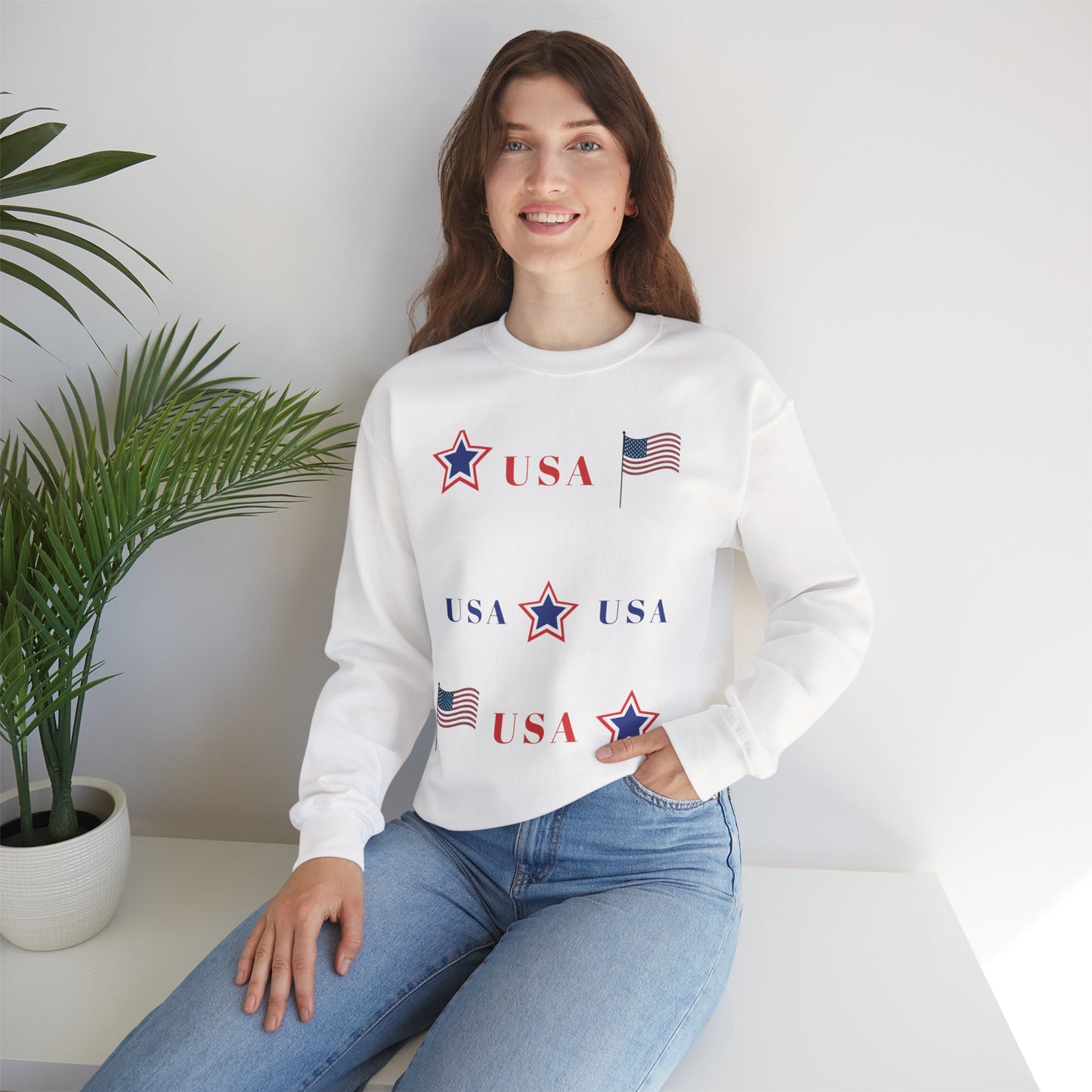 Patriotic USA Crewneck Sweatshirt