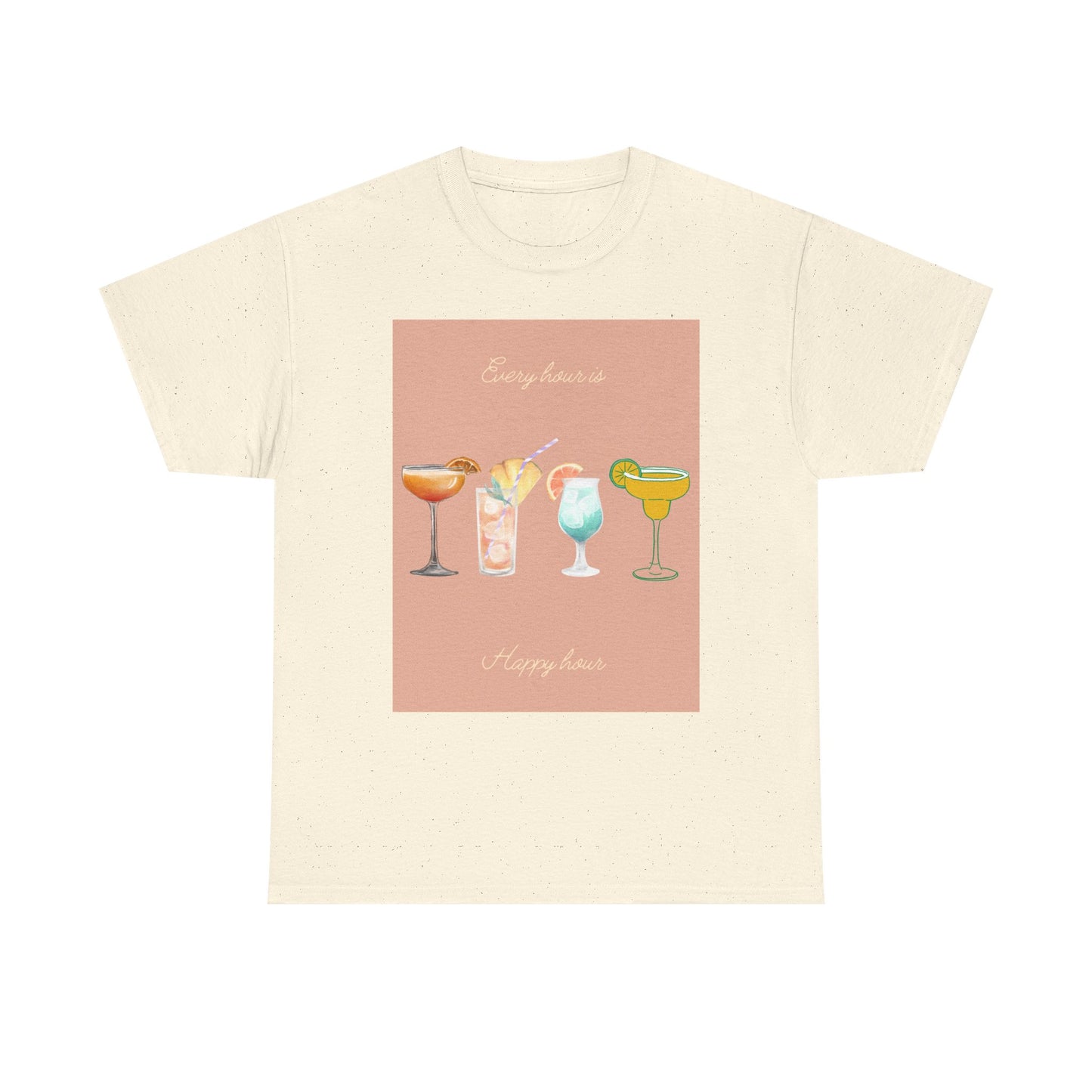 Cocktail Vibes Unisex Heavy Cotton Tee, Summer Party Shirt, Retro Drinks Graphic Tee, Gift for Cocktail Lovers, Vacation Wear, Fun T-Shirt