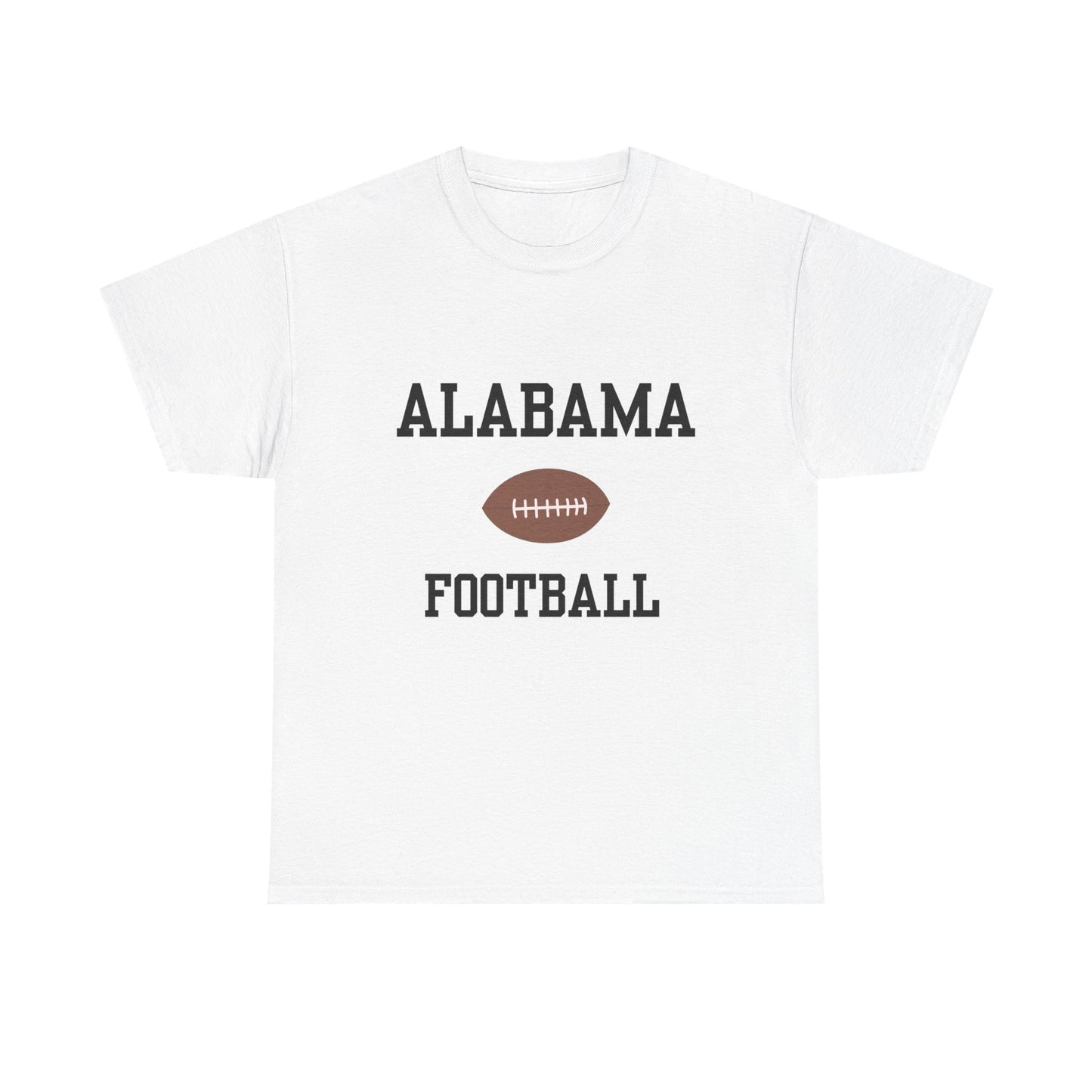 Alabama Football Unisex Heavy Cotton Tee | Casual Sportswear, Game Day, Tailgate Shirt, Gift for Fans, College Football Apparel