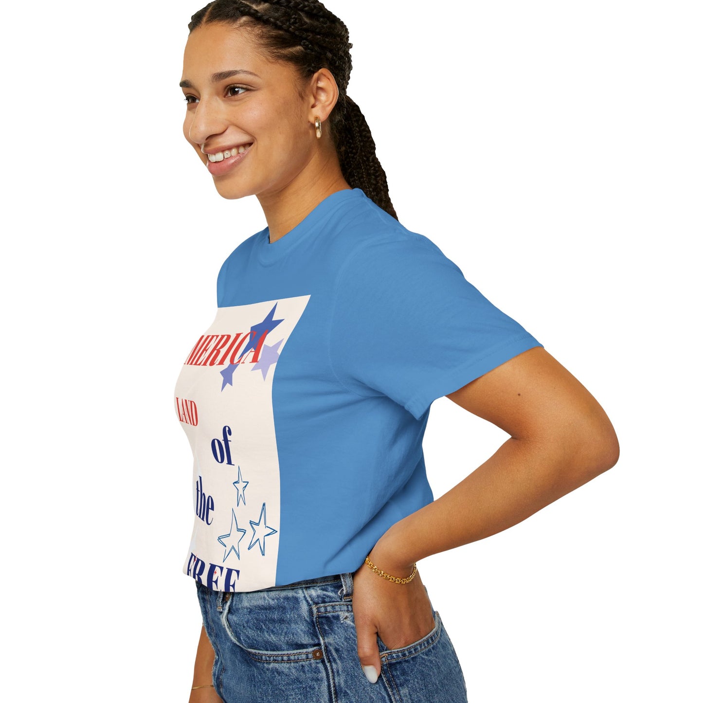 Patriotic Unisex T-Shirt - "America Land of the Free"