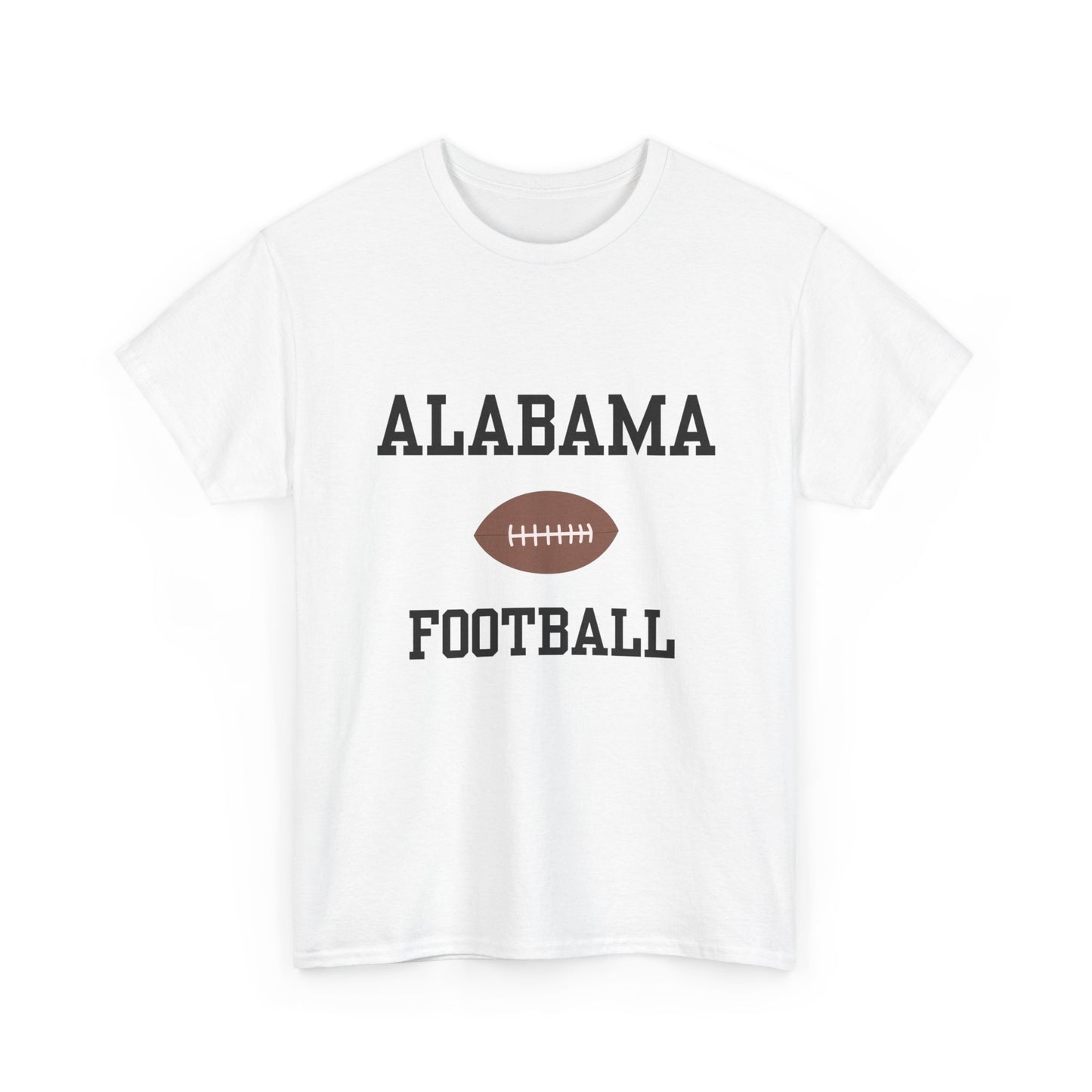 Alabama Football Unisex Heavy Cotton Tee | Casual Sportswear, Game Day, Tailgate Shirt, Gift for Fans, College Football Apparel
