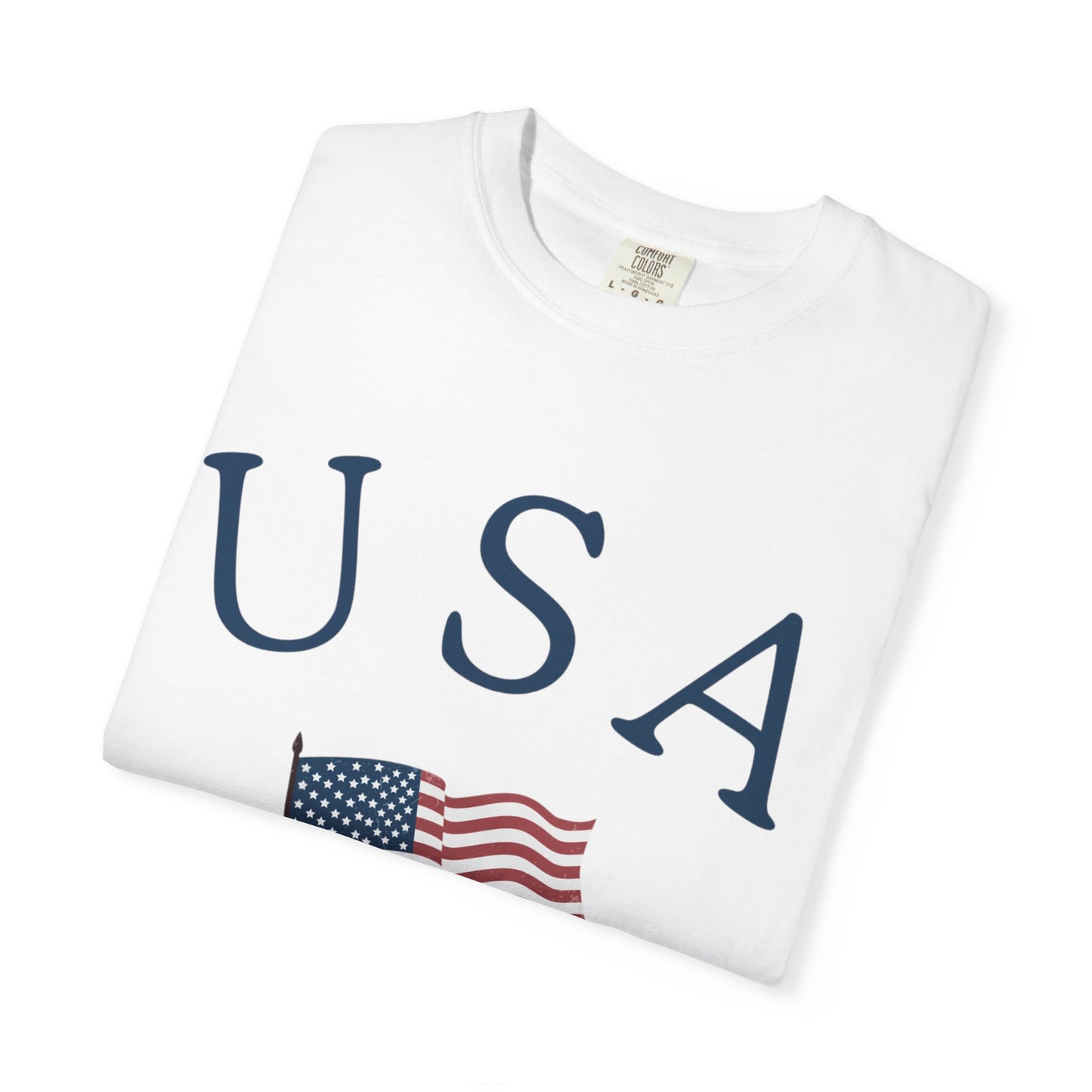 USA Flag Unisex Garment-Dyed T-Shirt