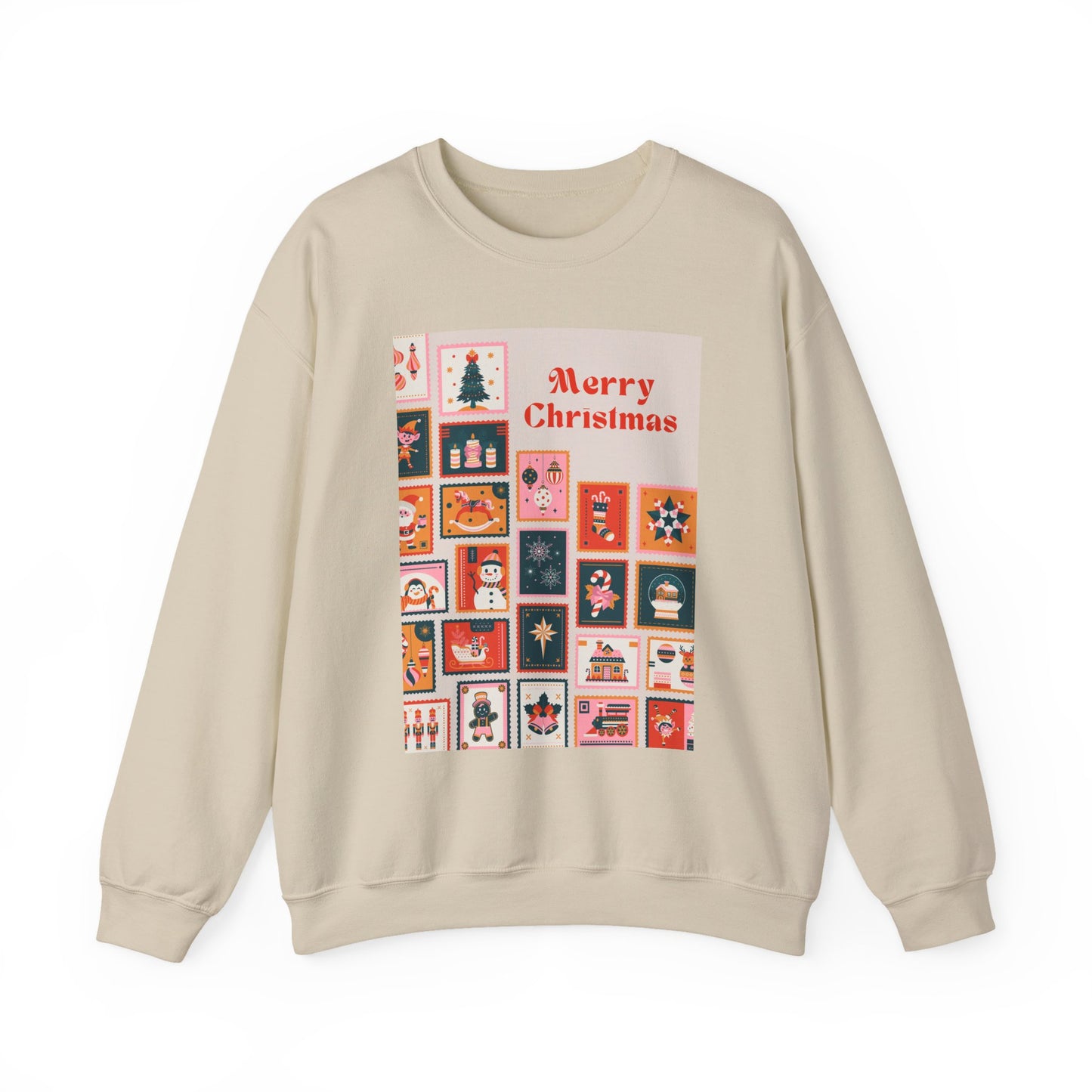 Merry Christmas Crewneck Sweatshirt, Festive Sweatshirt, Holiday Gift, Unisex Christmas Apparel, Cozy Winter Wear, Seasonal Fashion