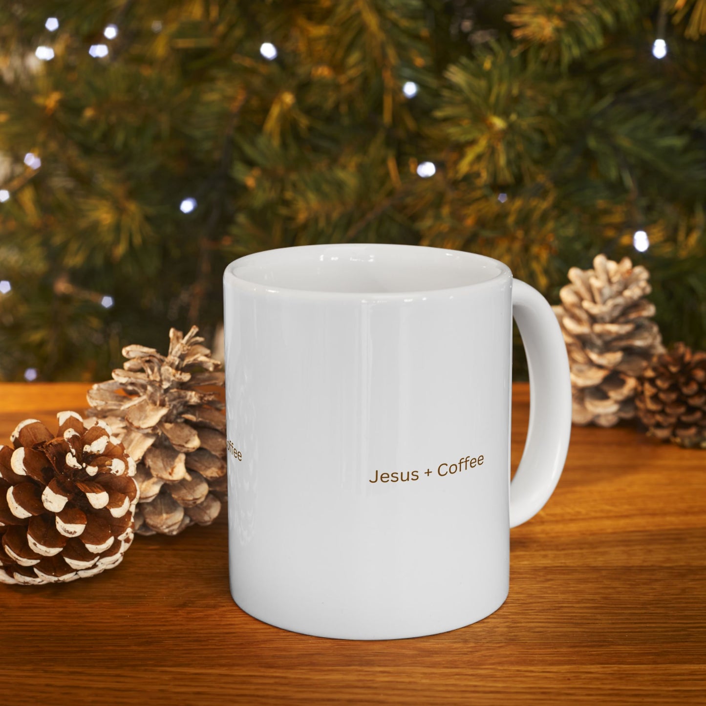 Christian Coffee Mug - 11oz & 15oz, Jesus + Coffee, Inspirational Drinkware, Gift for Believers, Perfect for Faith-Based Occasions