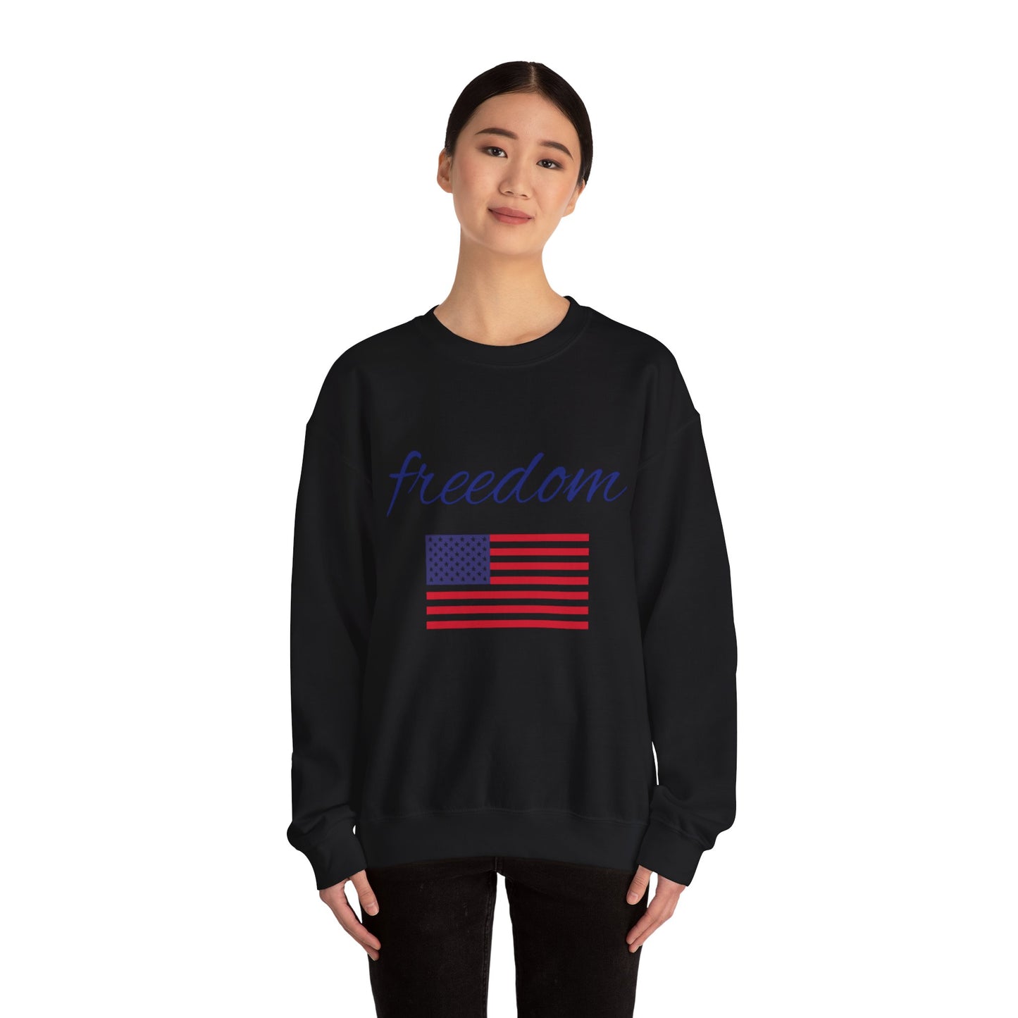 Freedom USA Flag Crewneck Sweatshirt