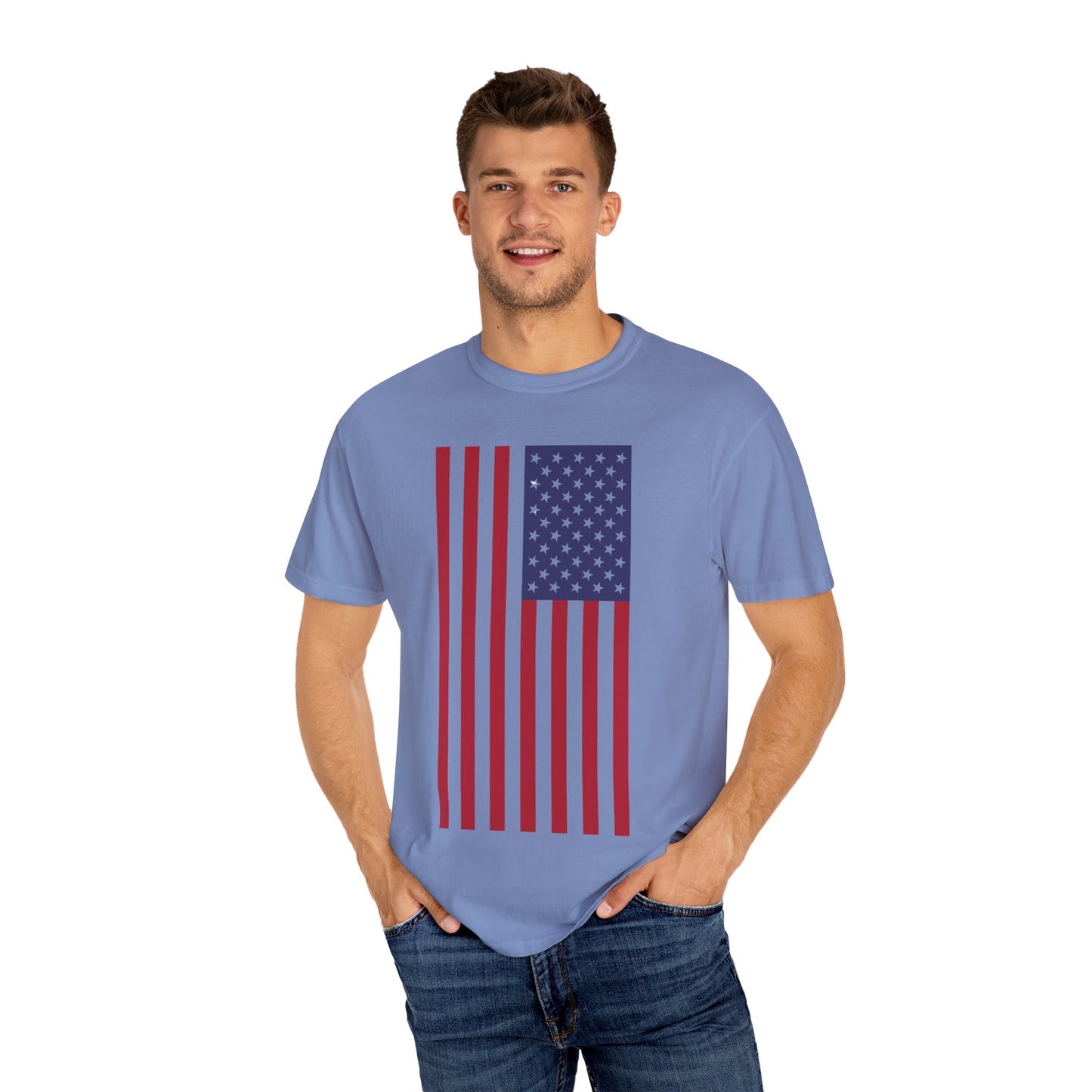 Patriotic Unisex Garment-Dyed T-Shirt