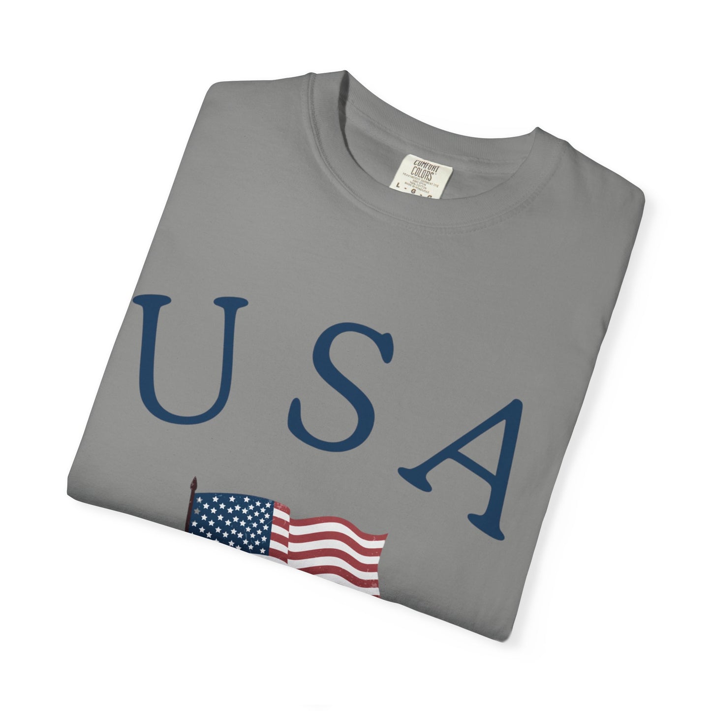 USA Flag Unisex Garment-Dyed T-Shirt