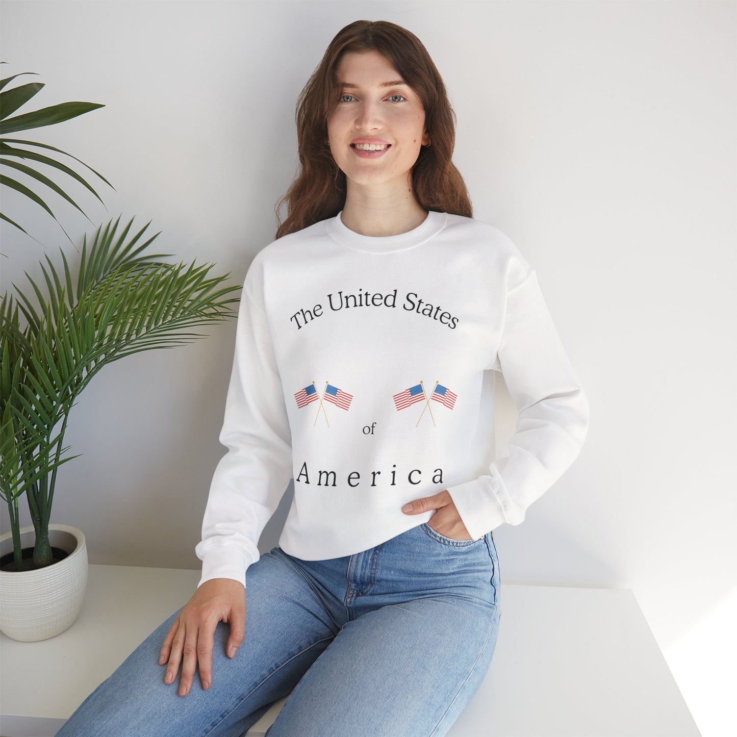 Patriotic Crewneck Sweatshirt - The United States of America