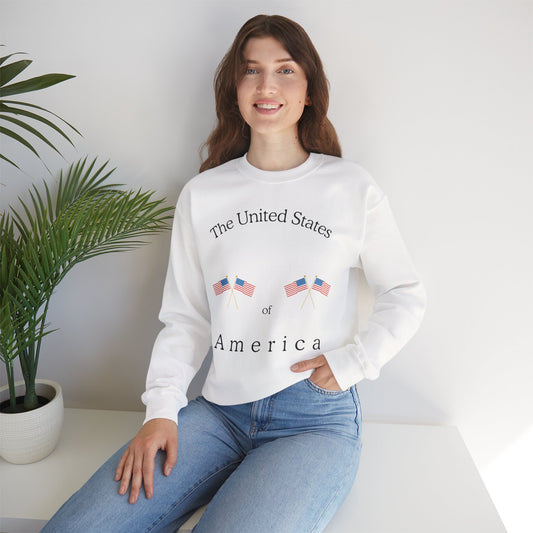 Patriotic Crewneck Sweatshirt - The United States of America