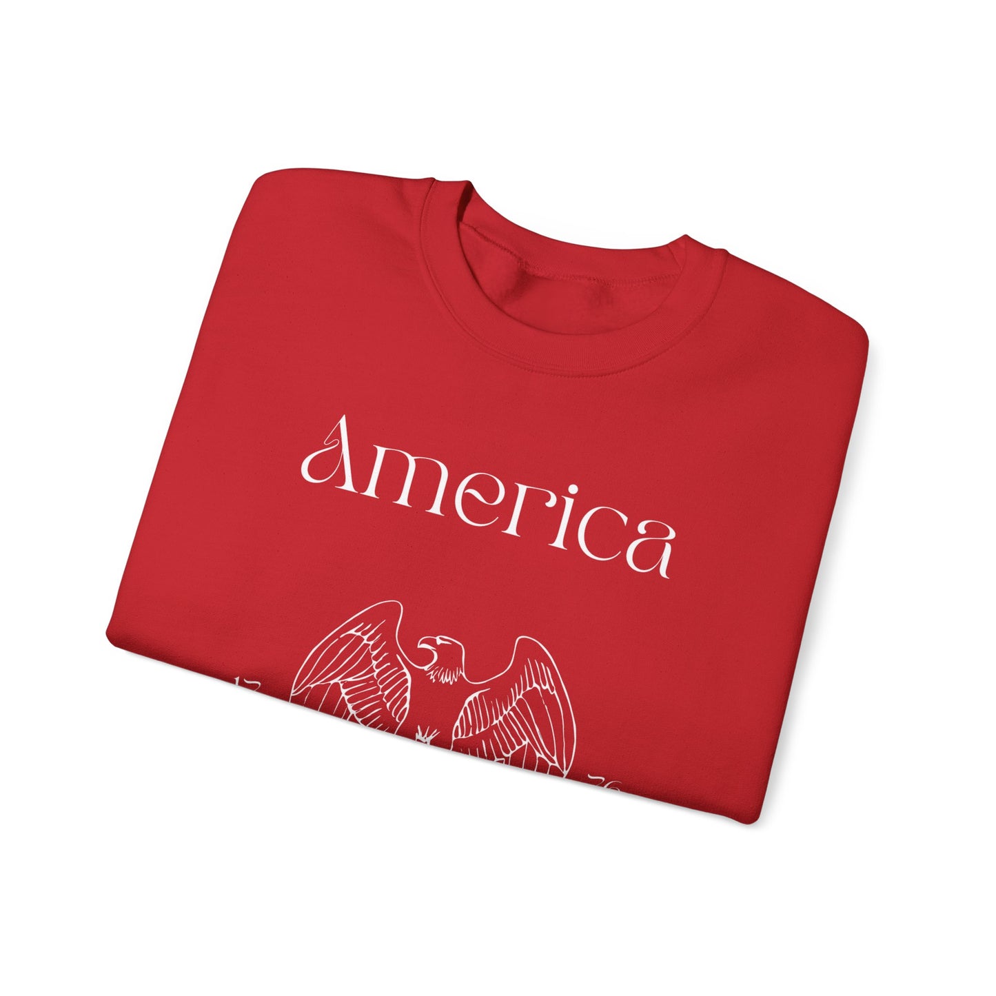 Patriotic Unisex Crewneck Sweatshirt - America, Home of the Brave