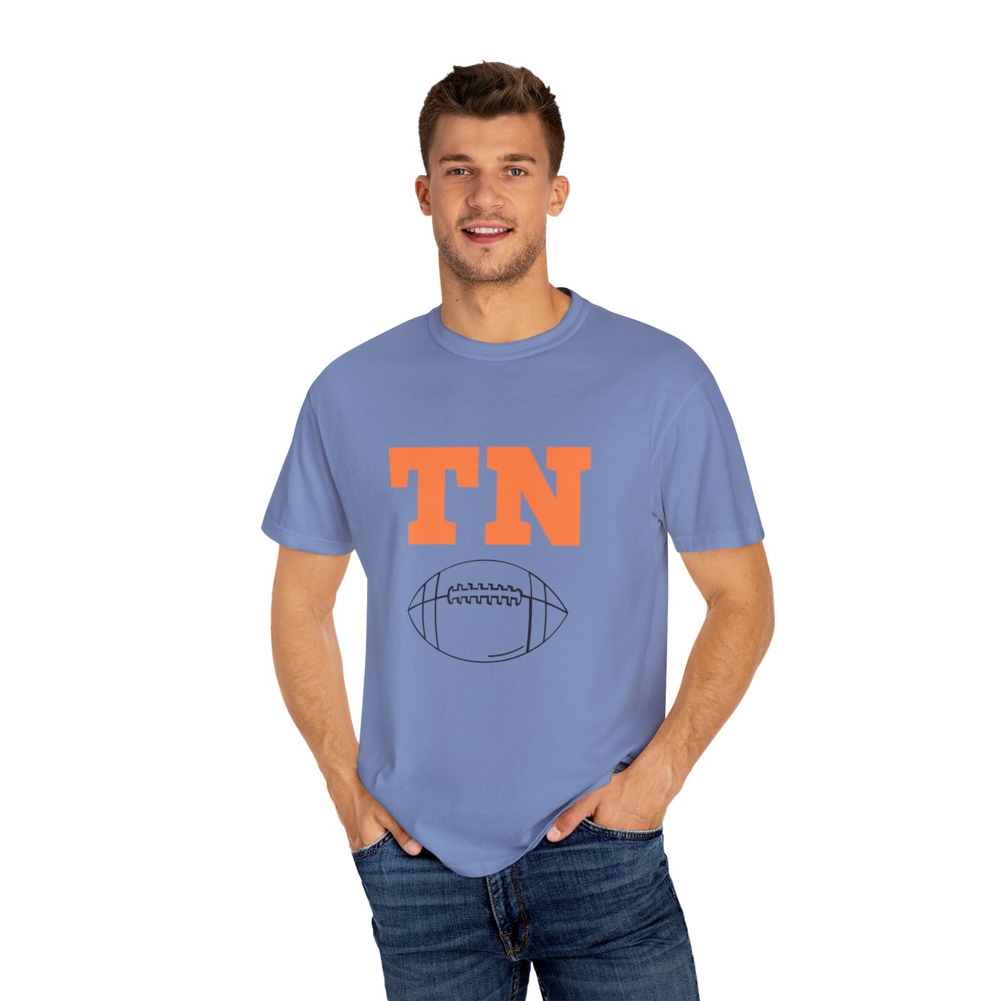 Unisex Garment-Dyed T-shirt with TN Football Design, Casual Tee for Game Day, Sports Fan Shirt, College Football Apparel, Gift for [...]