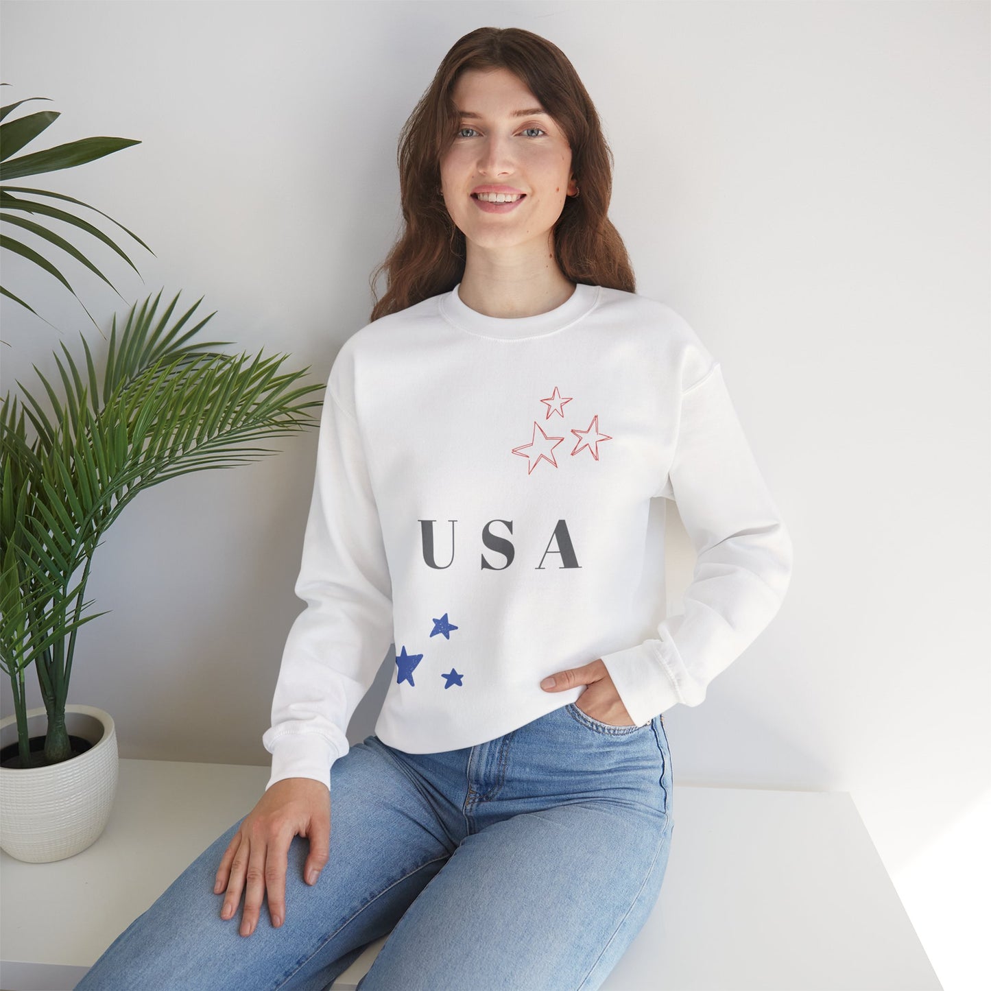 USA Stars Unisex Crewneck Sweatshirt