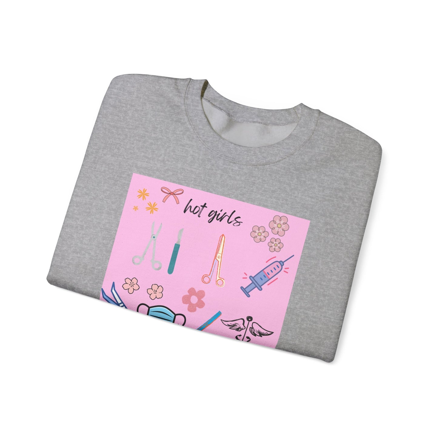 Healthcare Heroes Sweatshirt, Hot Girls Save Lives Crewneck, Nurse Appreciation Gift, Medical Student Sweatshirt, Cute Medical [...]
