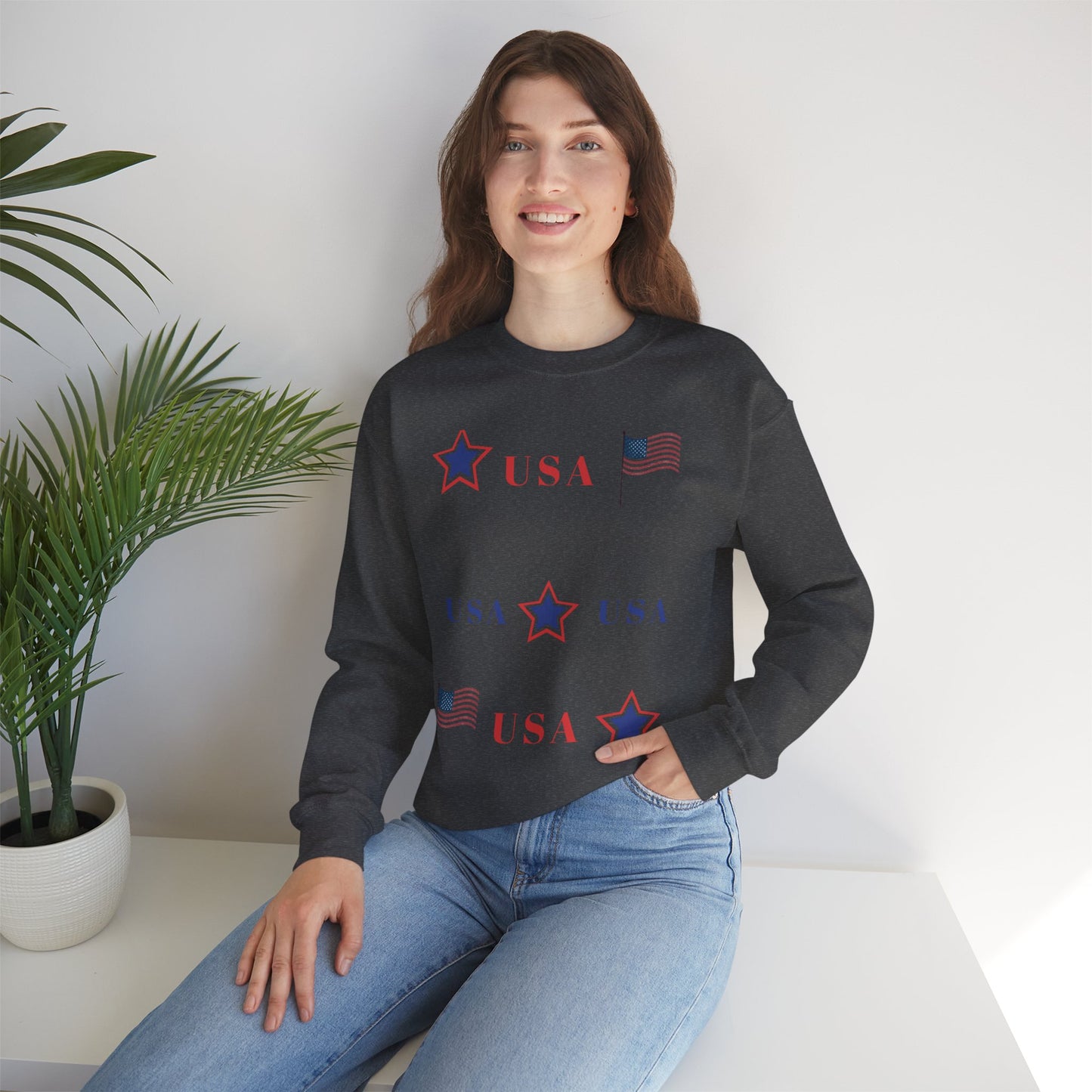 Patriotic USA Crewneck Sweatshirt