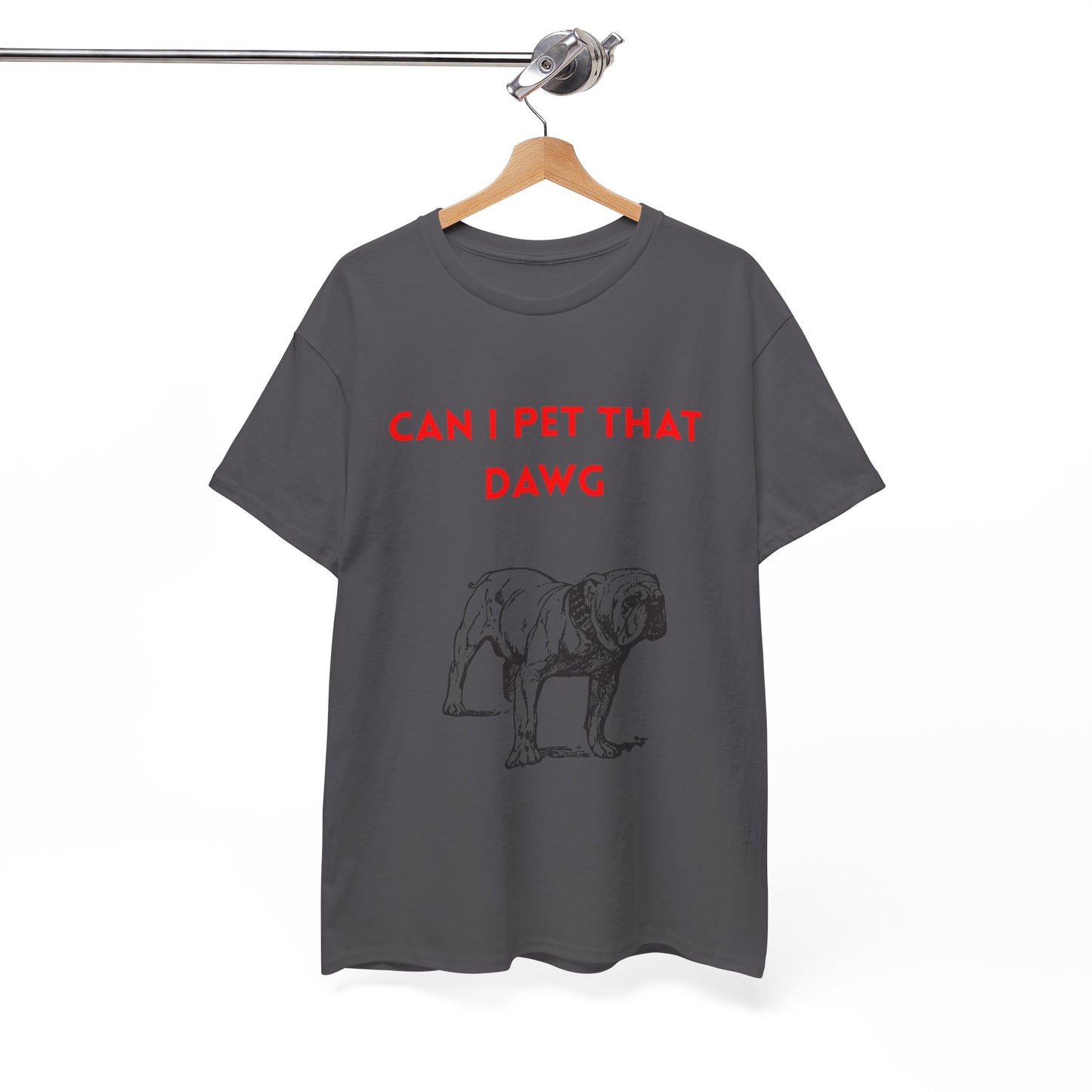 Dog Lover's Tee - "Can I Pet That Dawg?" Unisex Heavy Cotton Tee, Pet Lover Gift, Funny Dog Shirt, Dog Dad T-Shirt, Cute Animal Apparel