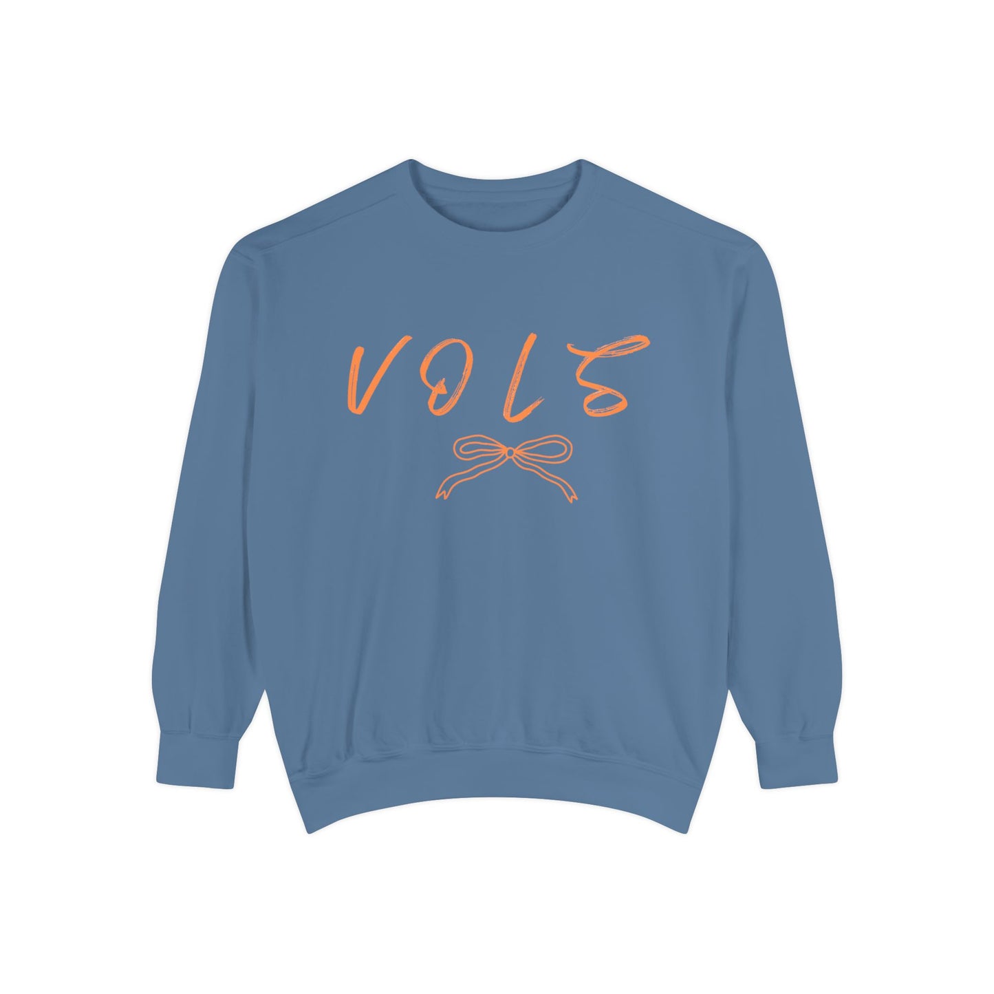 Vols Garment-Dyed Sweatshirt, Cozy Sweatshirt for College Students, Casual Gift for Volunteers, Trendy Everyday Wear, Fall Fashion