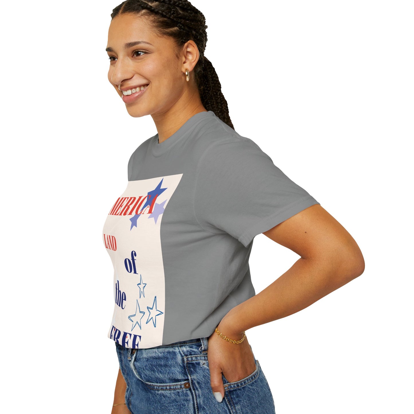 Patriotic Unisex T-Shirt - "America Land of the Free"