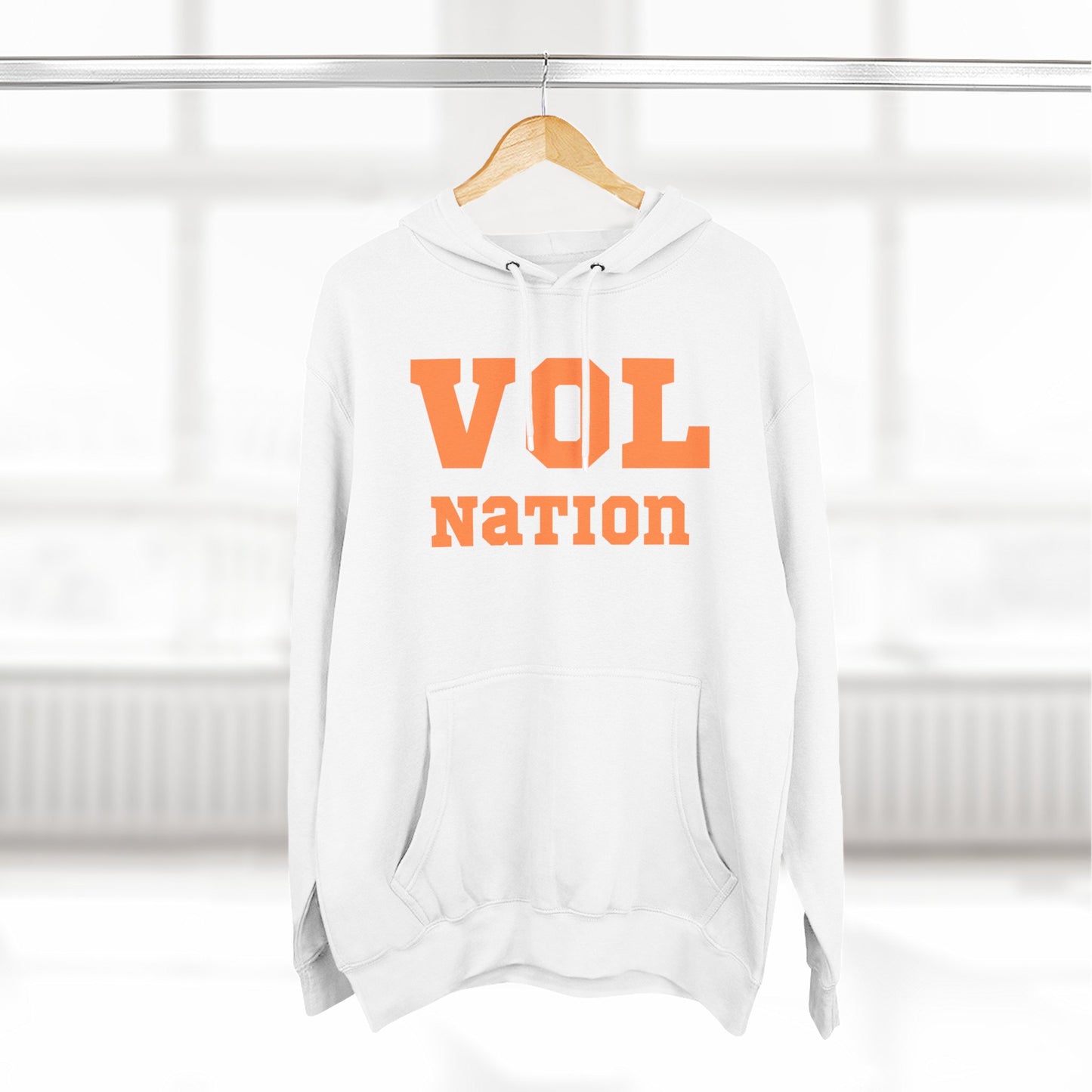 VOL Nation Hoodie, Cozy Fleece Sweatshirt, Sports Fan Apparel, College Team Gear, Gift for Game Day