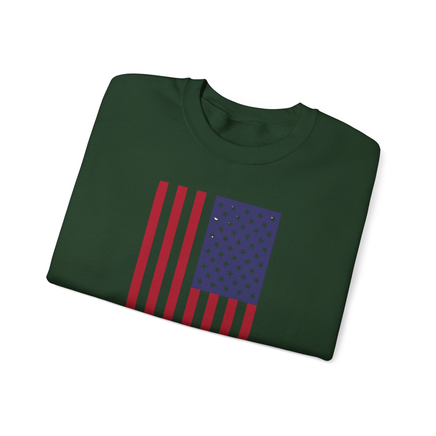 Patriotic USA Flag Crewneck Sweatshirt