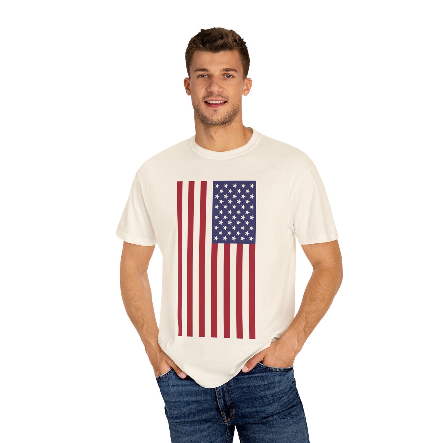 Patriotic Unisex Garment-Dyed T-Shirt