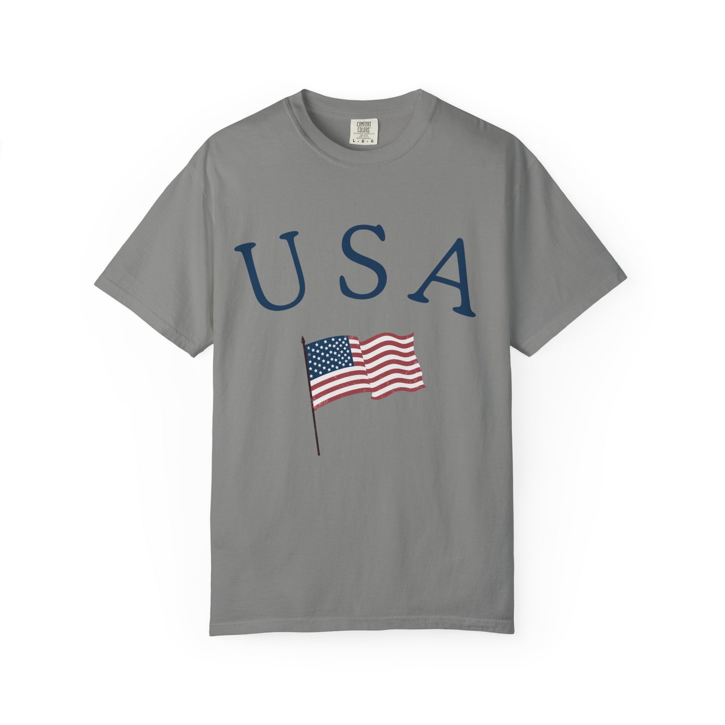 USA Flag Unisex Garment-Dyed T-Shirt