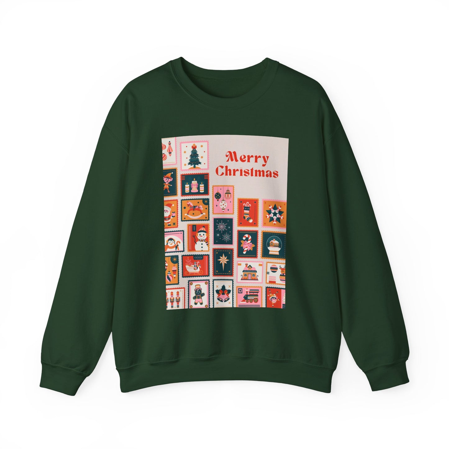 Merry Christmas Crewneck Sweatshirt, Festive Sweatshirt, Holiday Gift, Unisex Christmas Apparel, Cozy Winter Wear, Seasonal Fashion