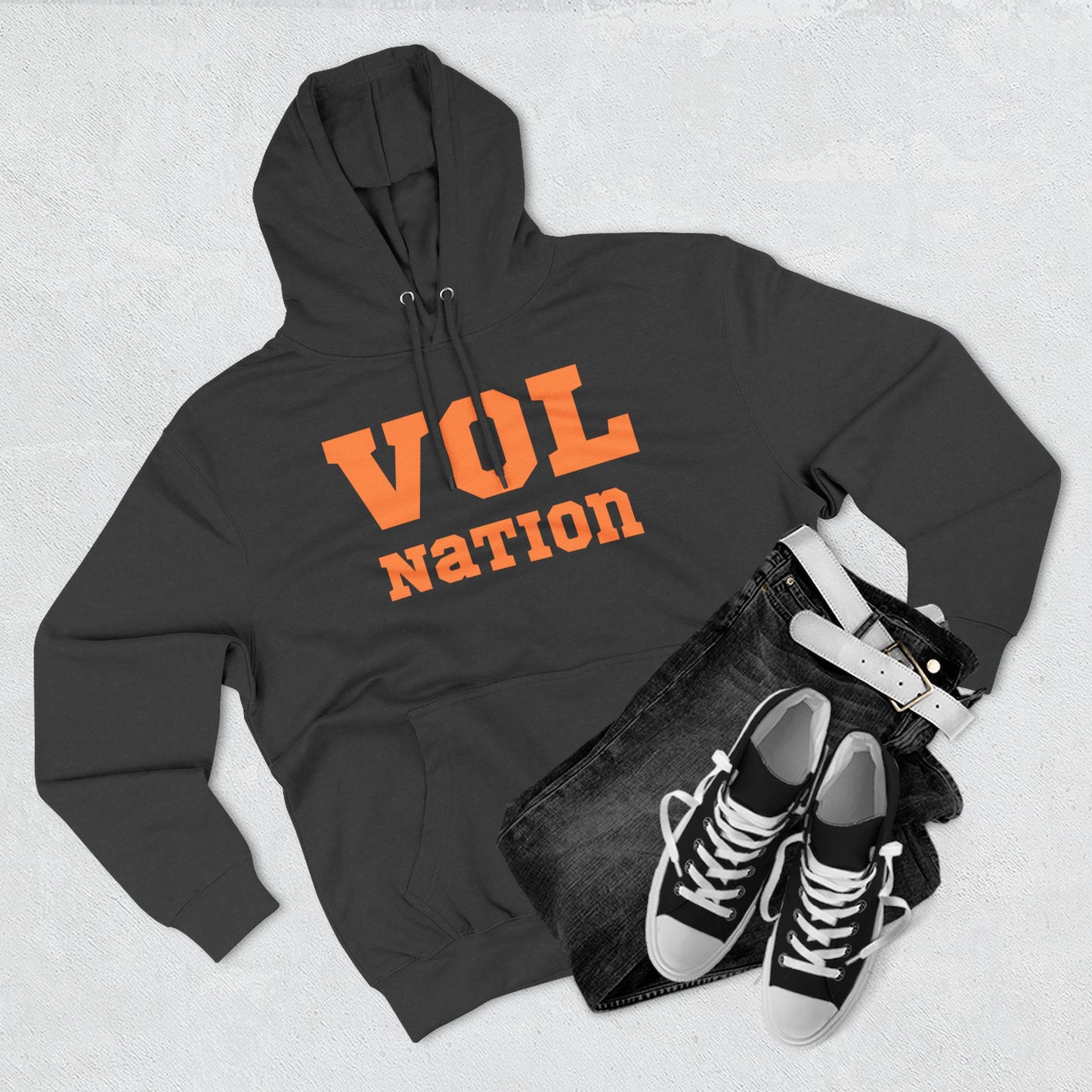 VOL Nation Hoodie, Cozy Fleece Sweatshirt, Sports Fan Apparel, College Team Gear, Gift for Game Day