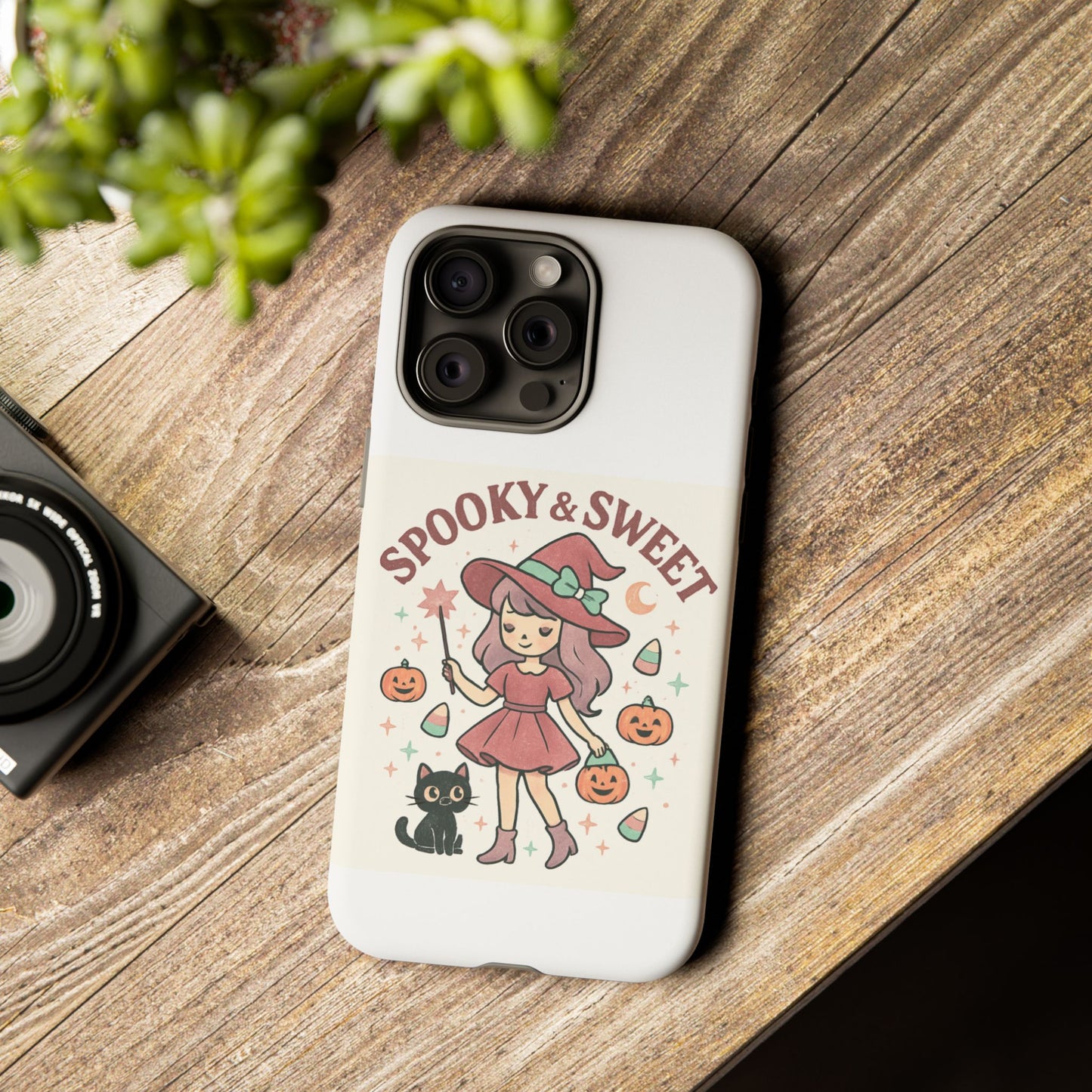 Cute Halloween Phone Case - Spooky & Sweet Design, Fall Accessories, Witchy Decor, Gifts for Her, Cute Phone Cover