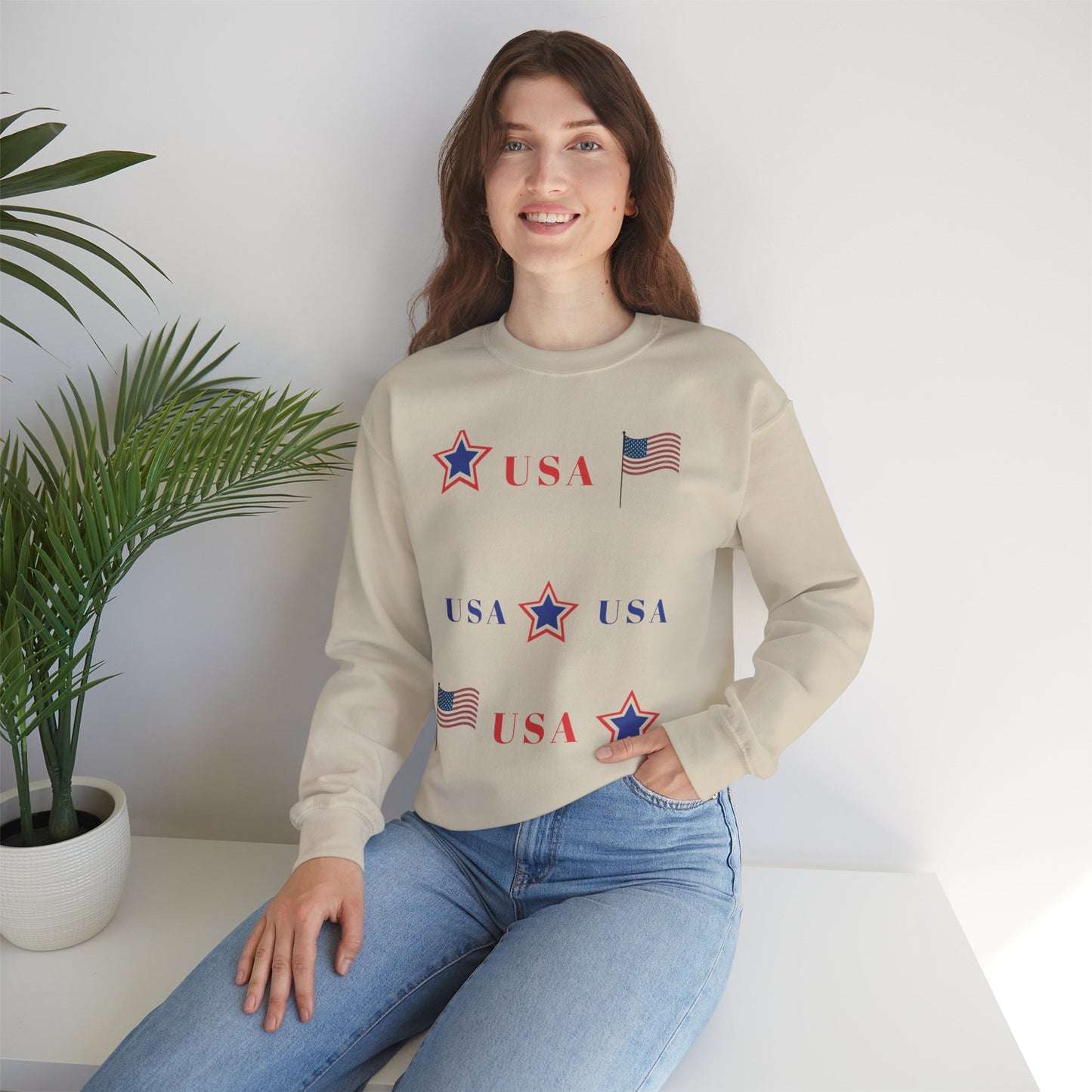 Patriotic USA Crewneck Sweatshirt