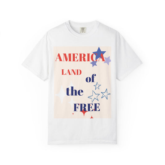 Patriotic Unisex T-Shirt - "America Land of the Free"