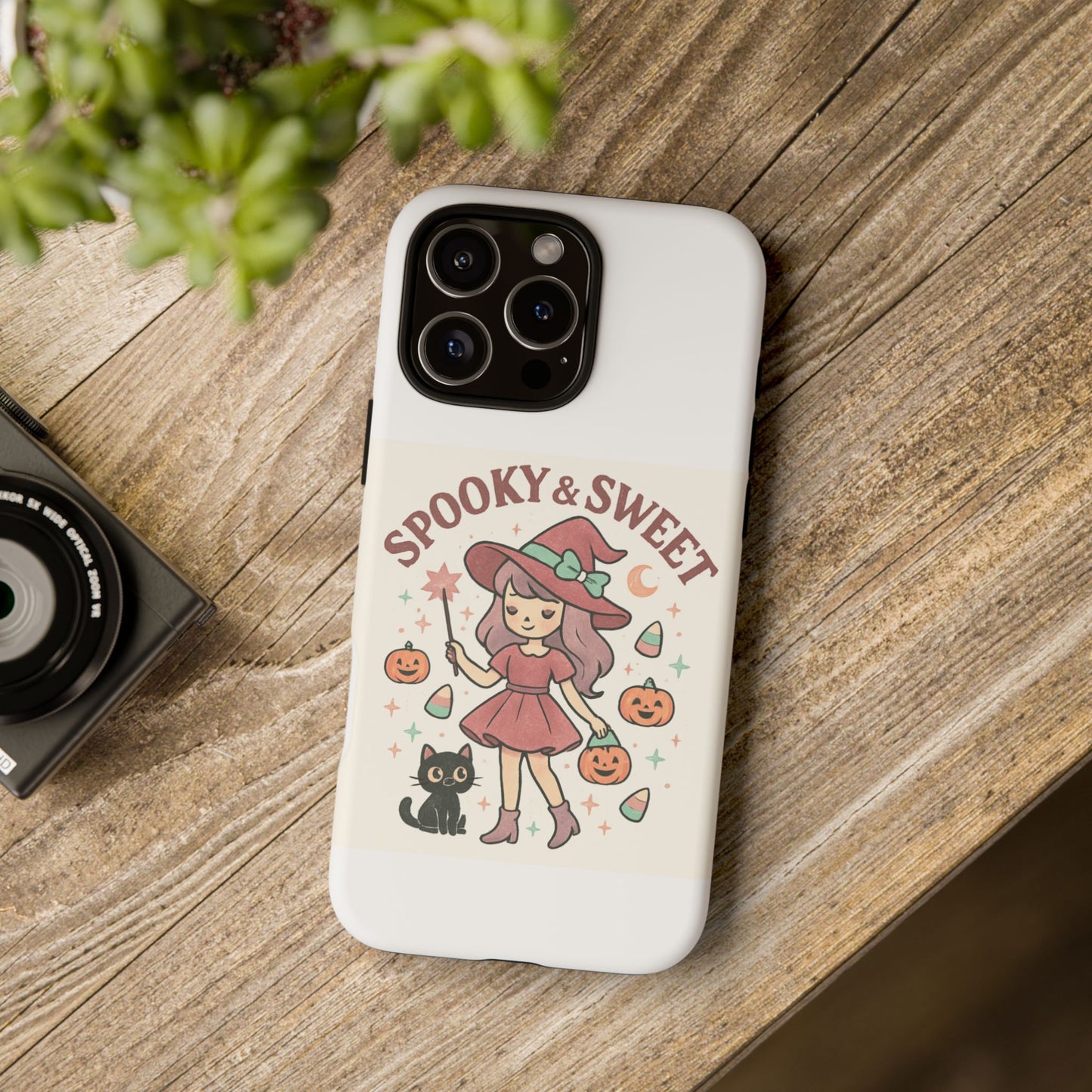 Cute Halloween Phone Case - Spooky & Sweet Design, Fall Accessories, Witchy Decor, Gifts for Her, Cute Phone Cover