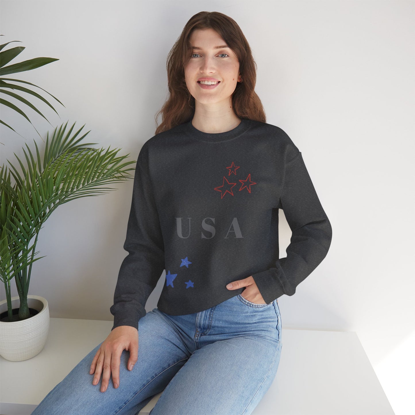 USA Stars Unisex Crewneck Sweatshirt