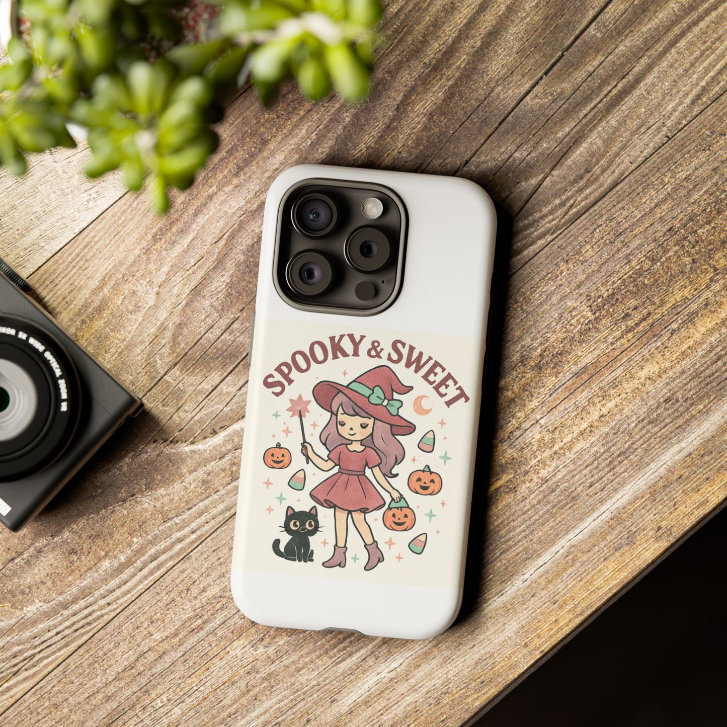 Cute Halloween Phone Case - Spooky & Sweet Design, Fall Accessories, Witchy Decor, Gifts for Her, Cute Phone Cover
