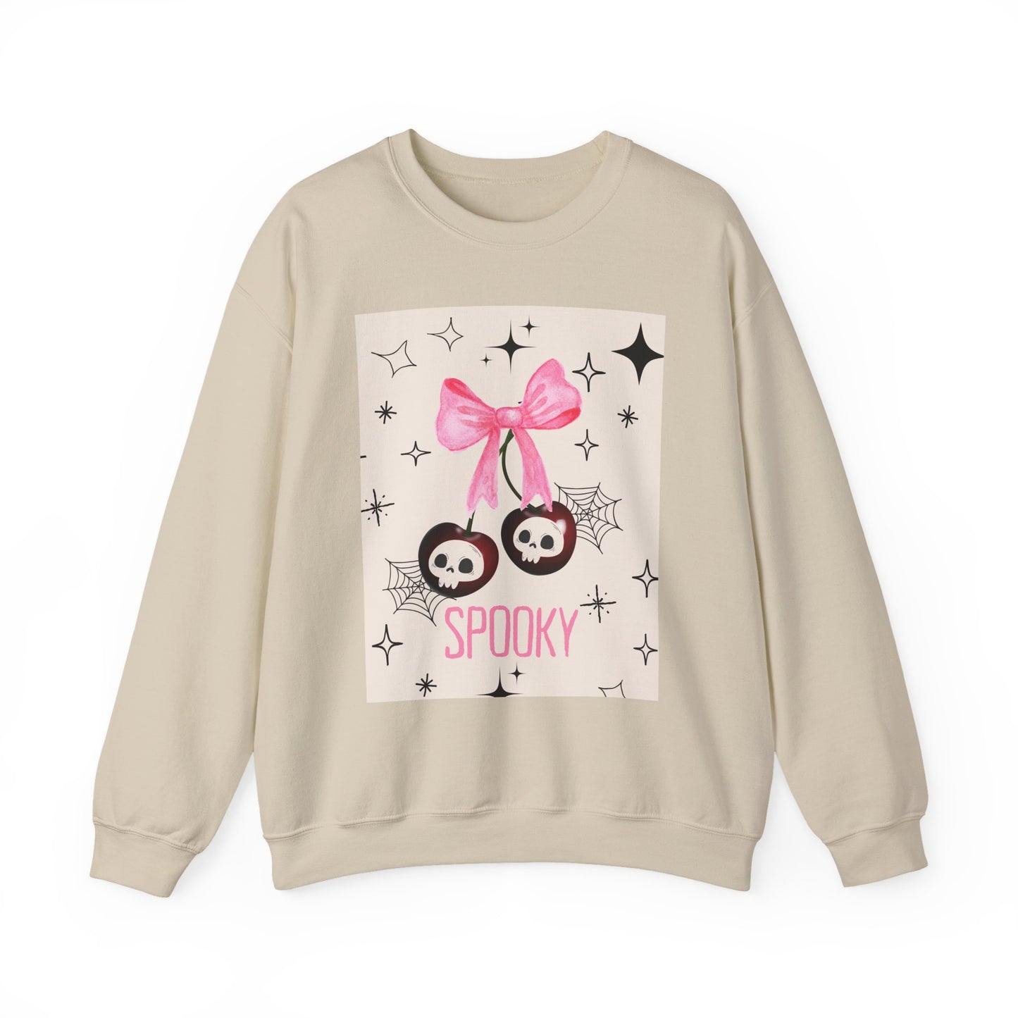 Spooky Skull Crewneck Sweatshirt, Halloween Apparel, Unisex Sweatshirt, Cozy Graphic Top, Autumn Fashion