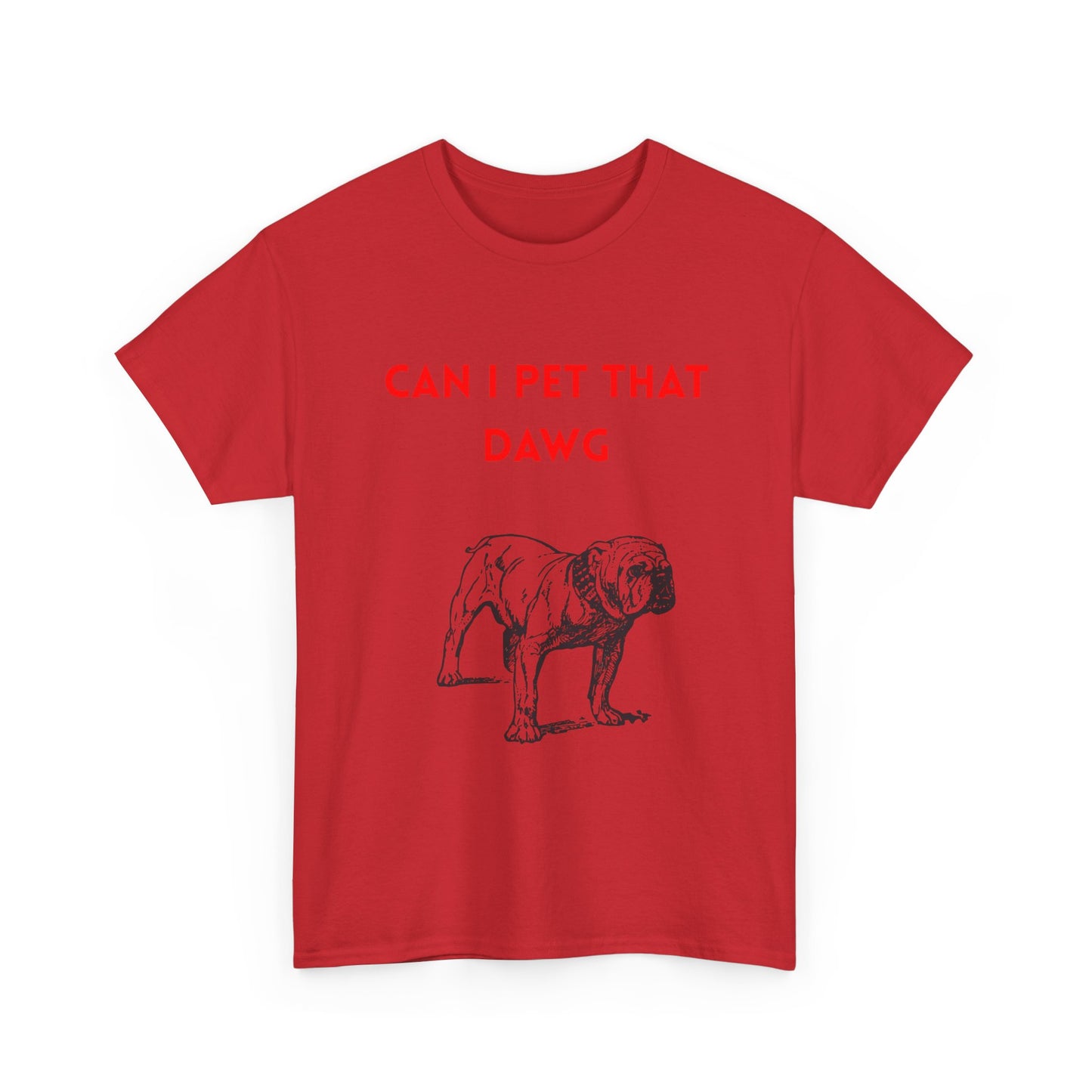 Dog Lover's Tee - "Can I Pet That Dawg?" Unisex Heavy Cotton Tee, Pet Lover Gift, Funny Dog Shirt, Dog Dad T-Shirt, Cute Animal Apparel