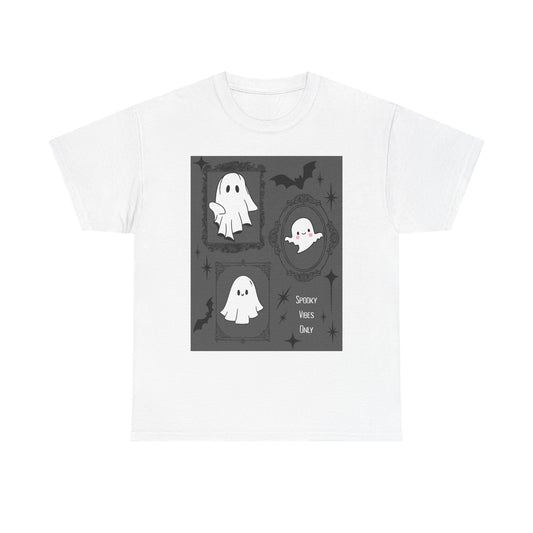 Halloween Ghost Tee, Spooky Unisex Shirt, Cute Halloween Apparel, Costume Party T-Shirt, Fall Festive Wear, Trick or Treat Top