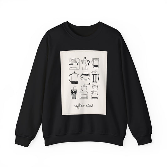 Coffee Club Crewneck Sweatshirt, Cozy Fashion Sweatshirt, Perfect for Coffee Lovers, Unique Gift for Baristas, Casual Wear, Coffee [...]