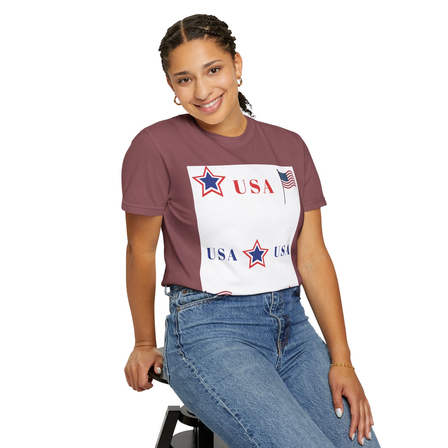 Patriotic USA Graphic T-Shirt