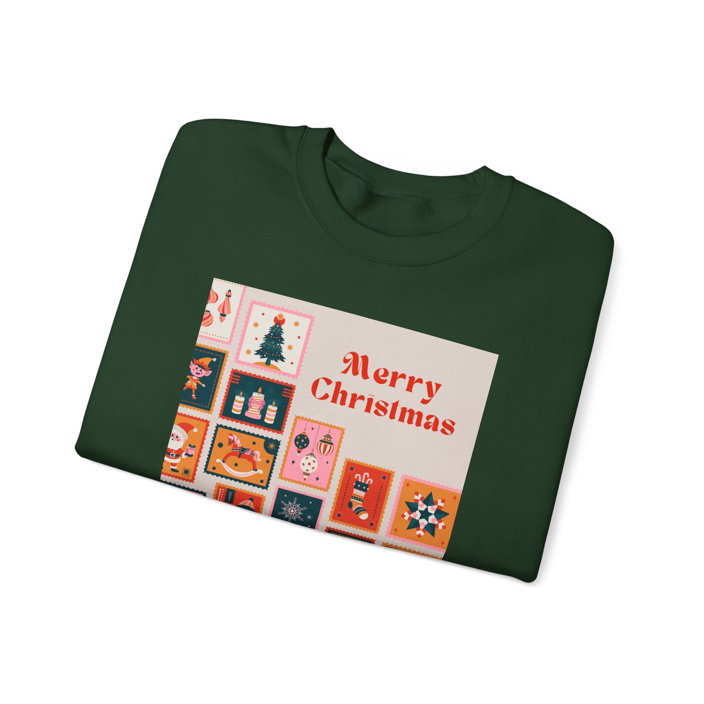 Merry Christmas Crewneck Sweatshirt, Festive Sweatshirt, Holiday Gift, Unisex Christmas Apparel, Cozy Winter Wear, Seasonal Fashion