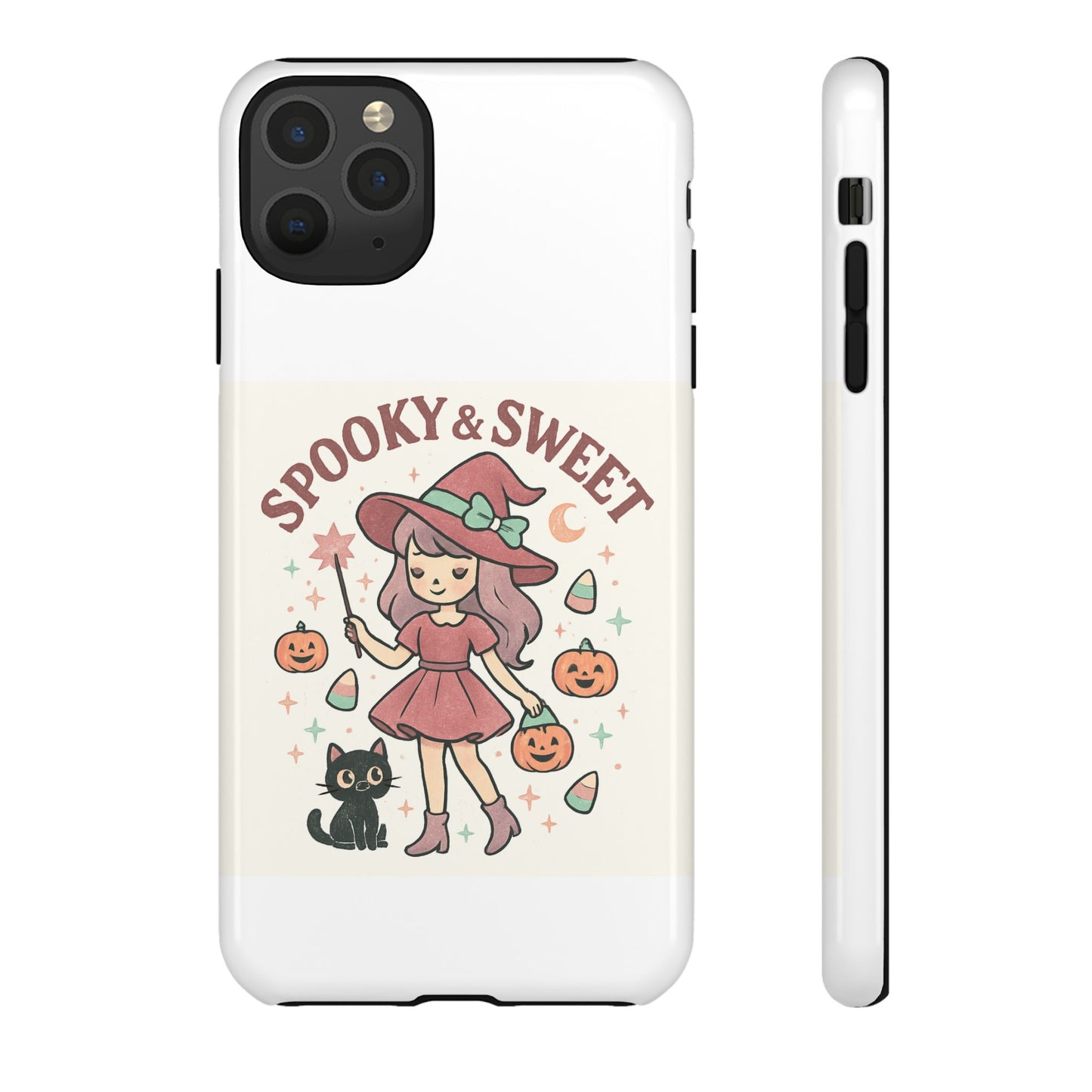 Cute Halloween Phone Case - Spooky & Sweet Design, Fall Accessories, Witchy Decor, Gifts for Her, Cute Phone Cover