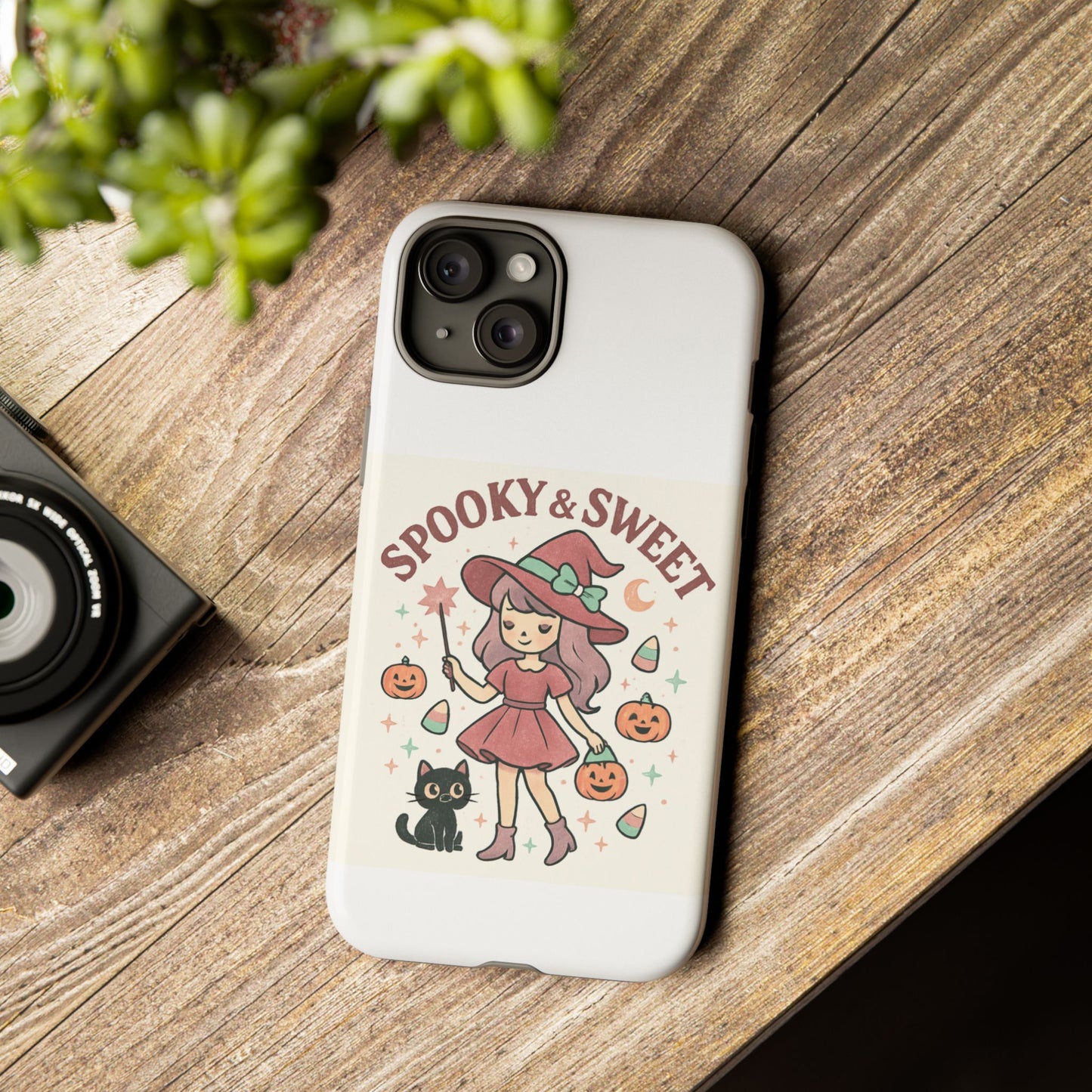 Cute Halloween Phone Case - Spooky & Sweet Design, Fall Accessories, Witchy Decor, Gifts for Her, Cute Phone Cover